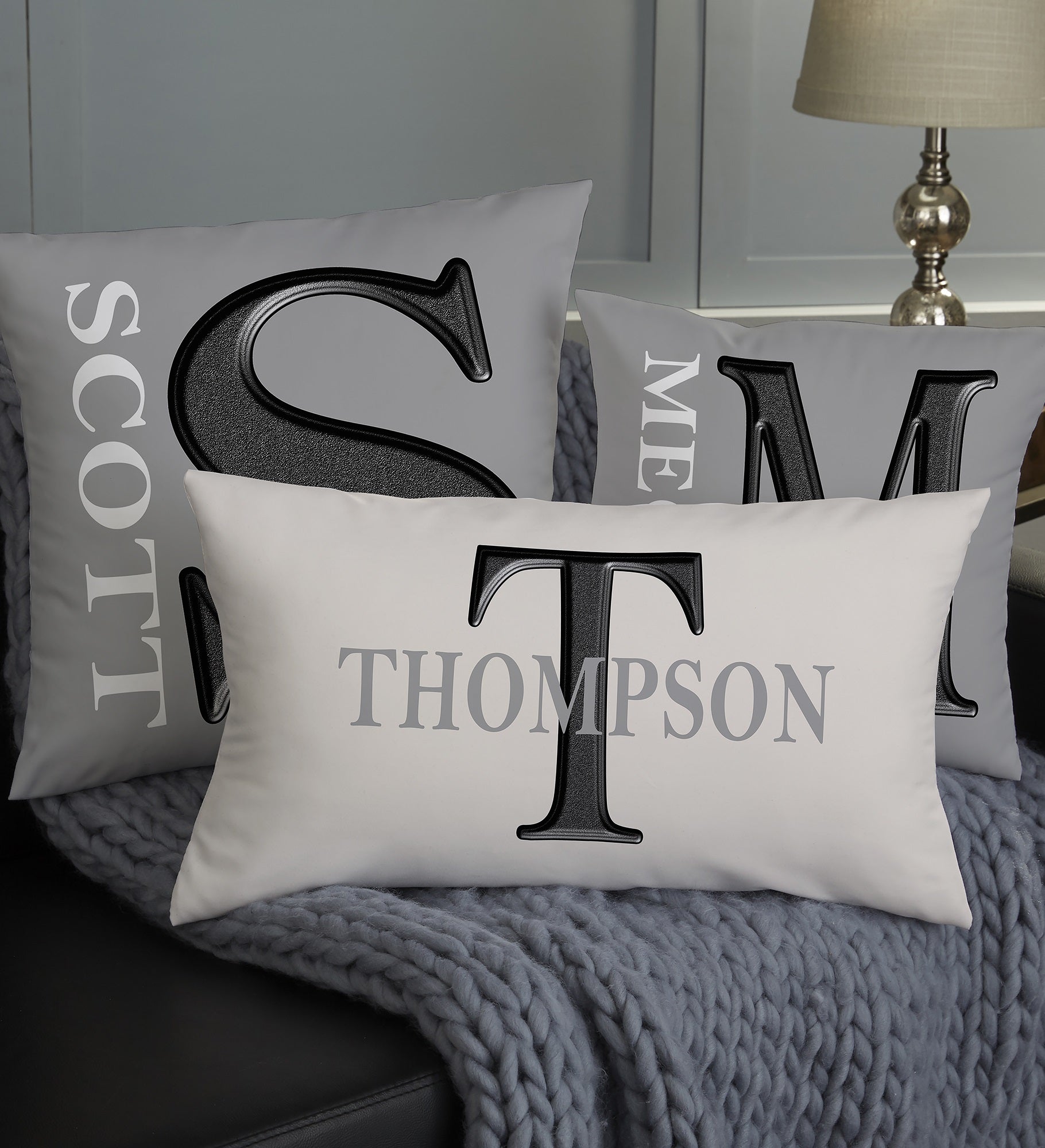 Monogram Personalized Throw Pillow