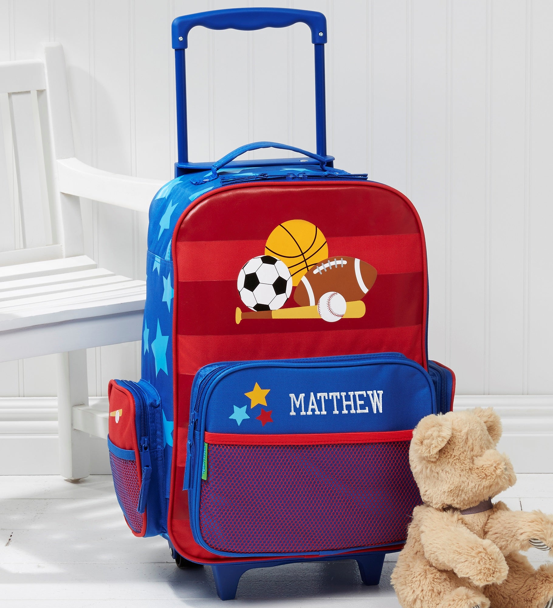 All Star Sports Personalized Kids Rolling Luggage by Stephen Joseph
