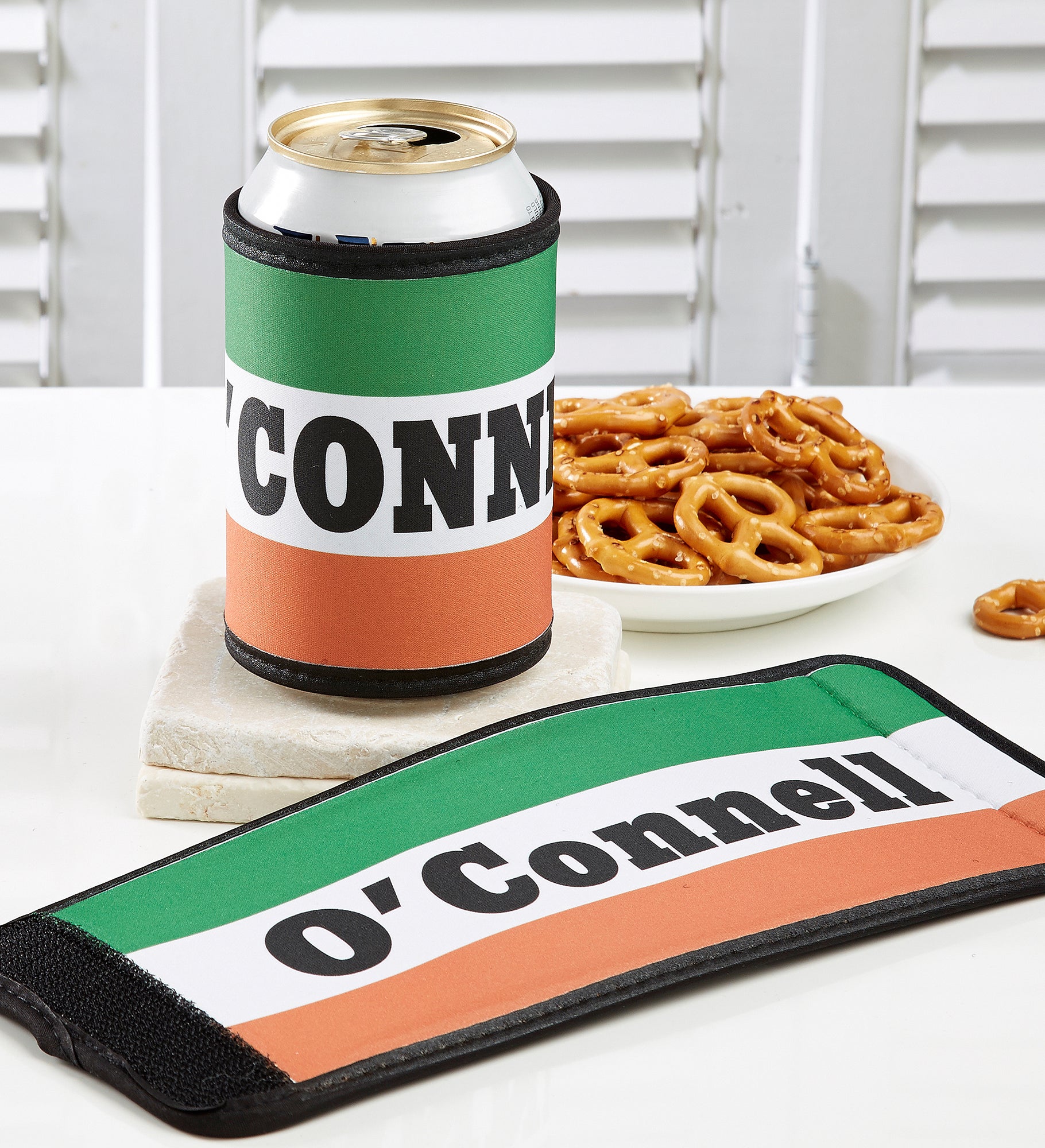 Irish Flag Personalized Can & Bottle Wrap