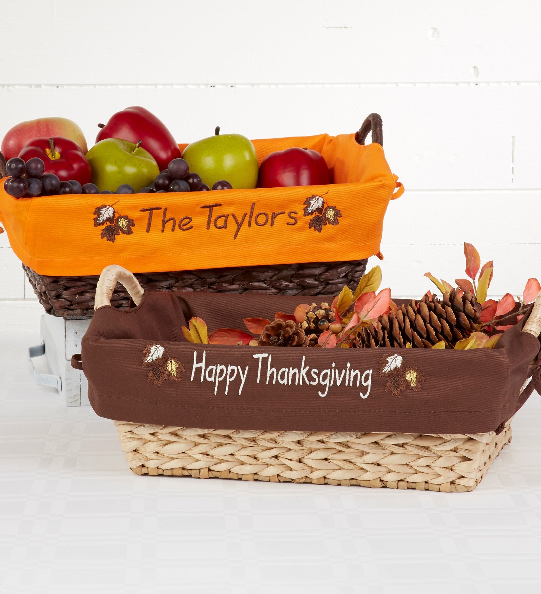 Fall Leaves Embroidered Liner