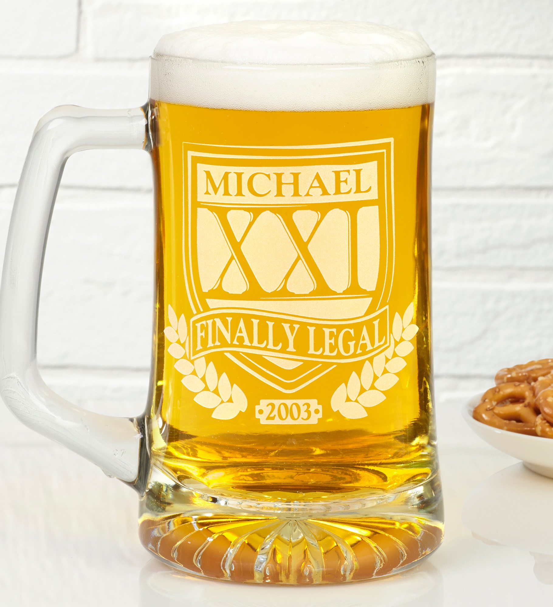 Brewmasters Birthday Personalized Beer Mug