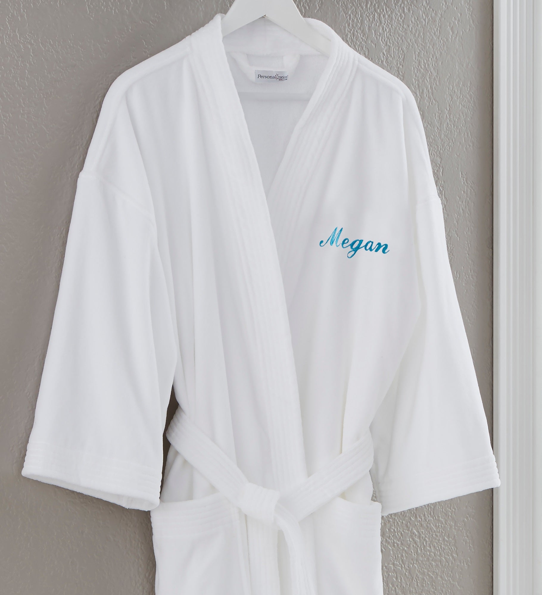 Classic White Embroidered Spa Robe For Him & Her