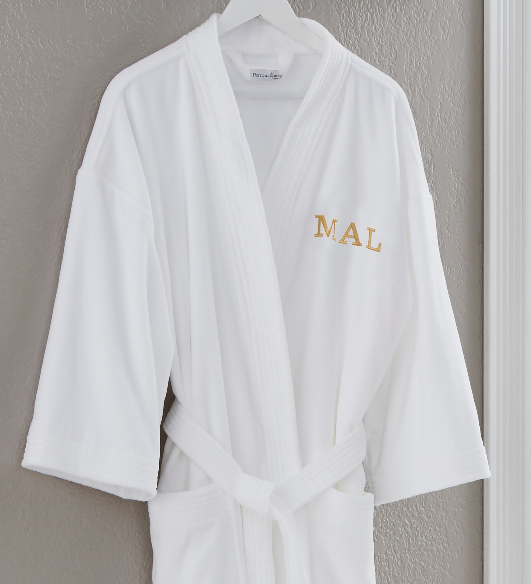 Classic White Embroidered Spa Robe For Him & Her