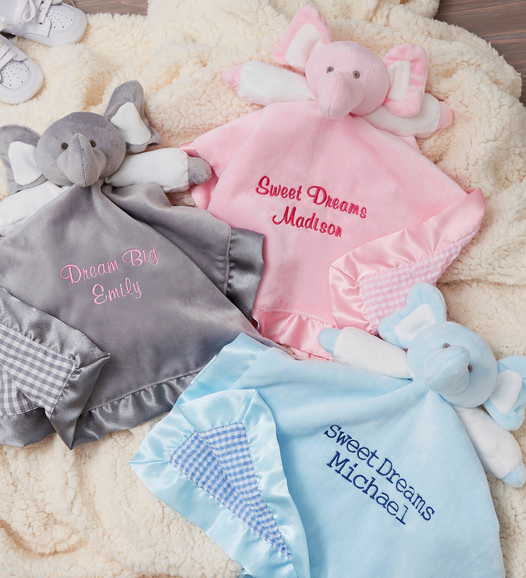 Personalized Elephant Baby Blankie