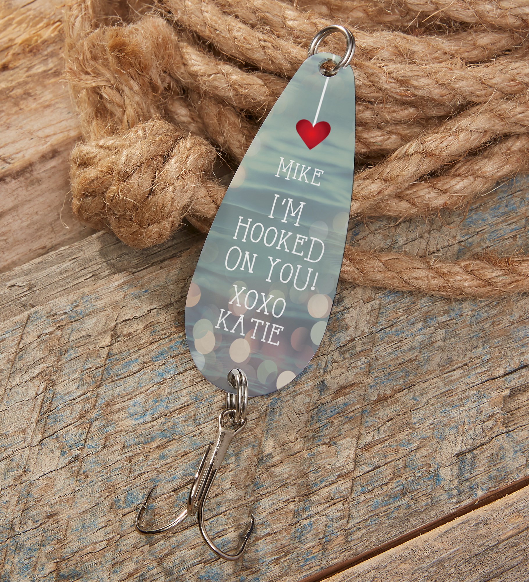 I'm Hooked On You Personalized Fishing Lure