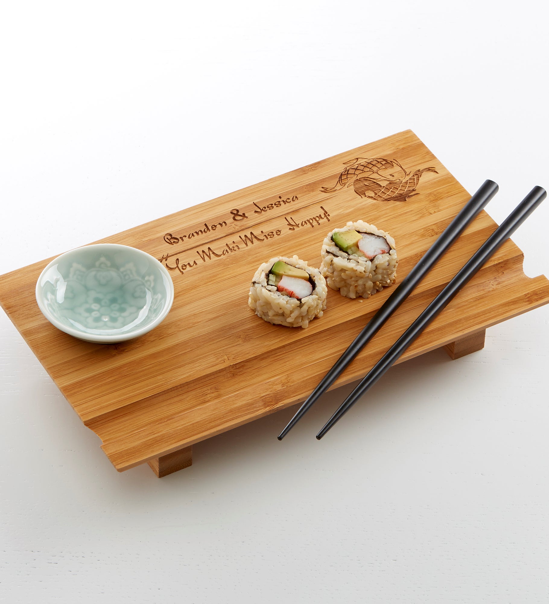 Yin and Yang Personalized Sushi Board