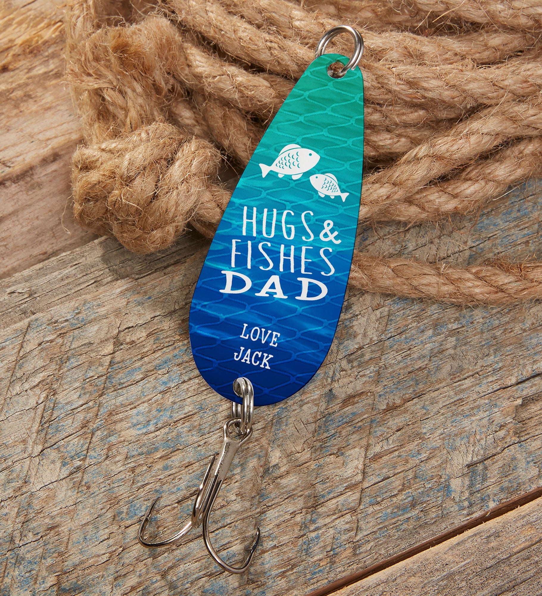 Hugs & Fishes Personalized Fishing Lure