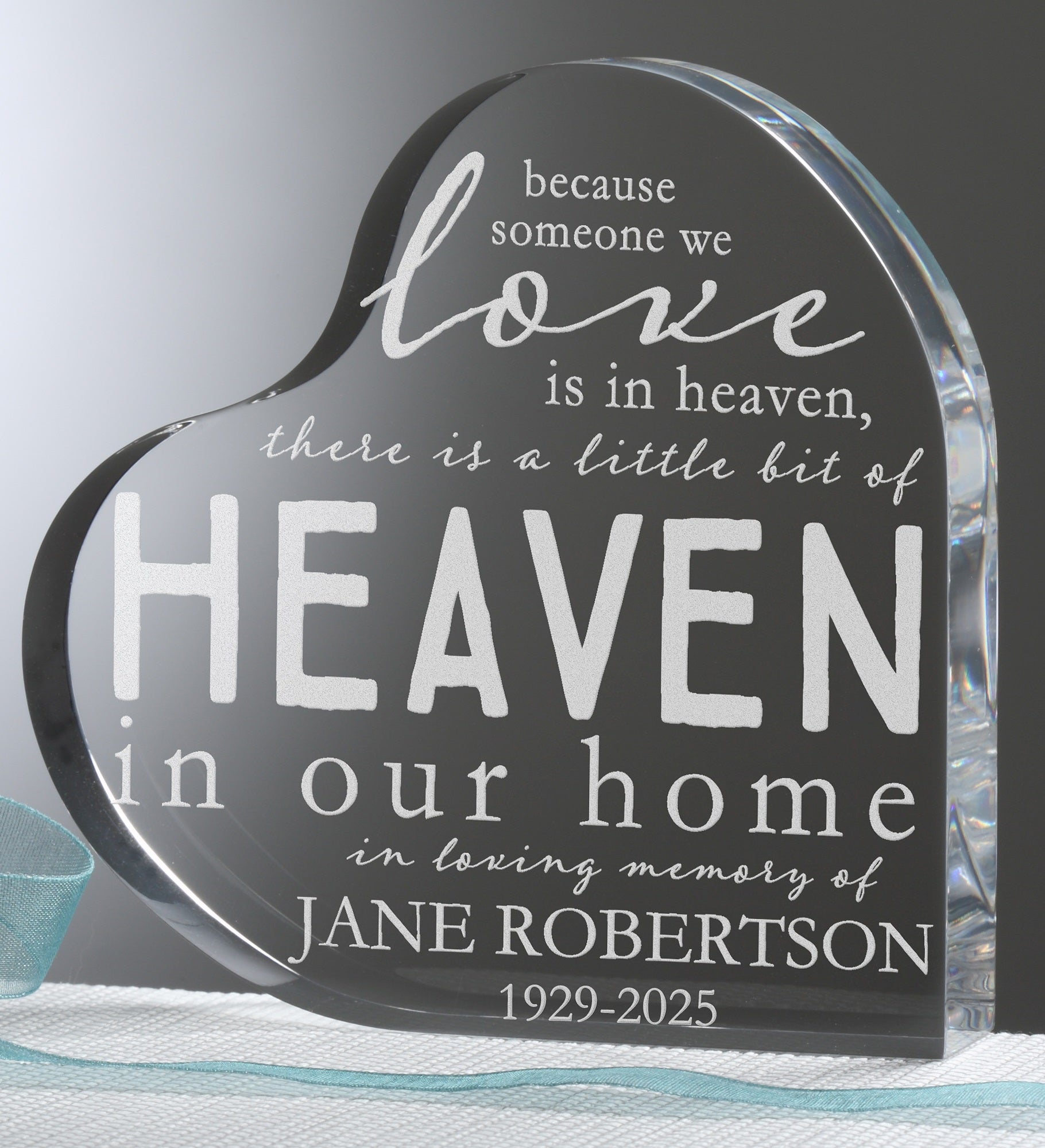 Heaven In Our Home Personalized Memorial Keepsake