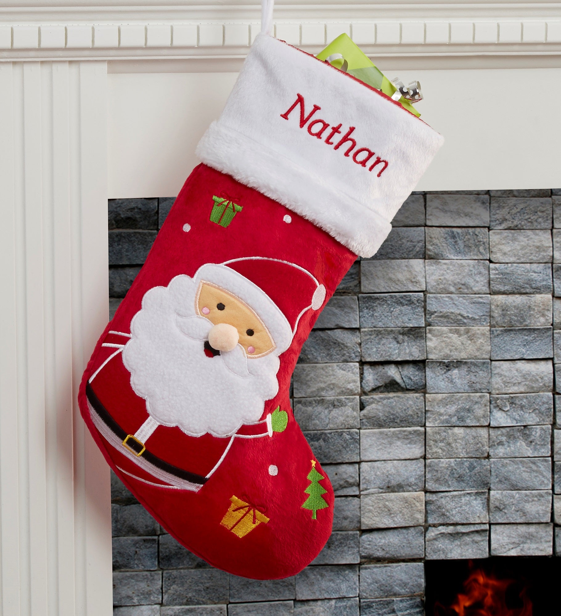 Santa Claus Lane Personalized Christmas Stockings