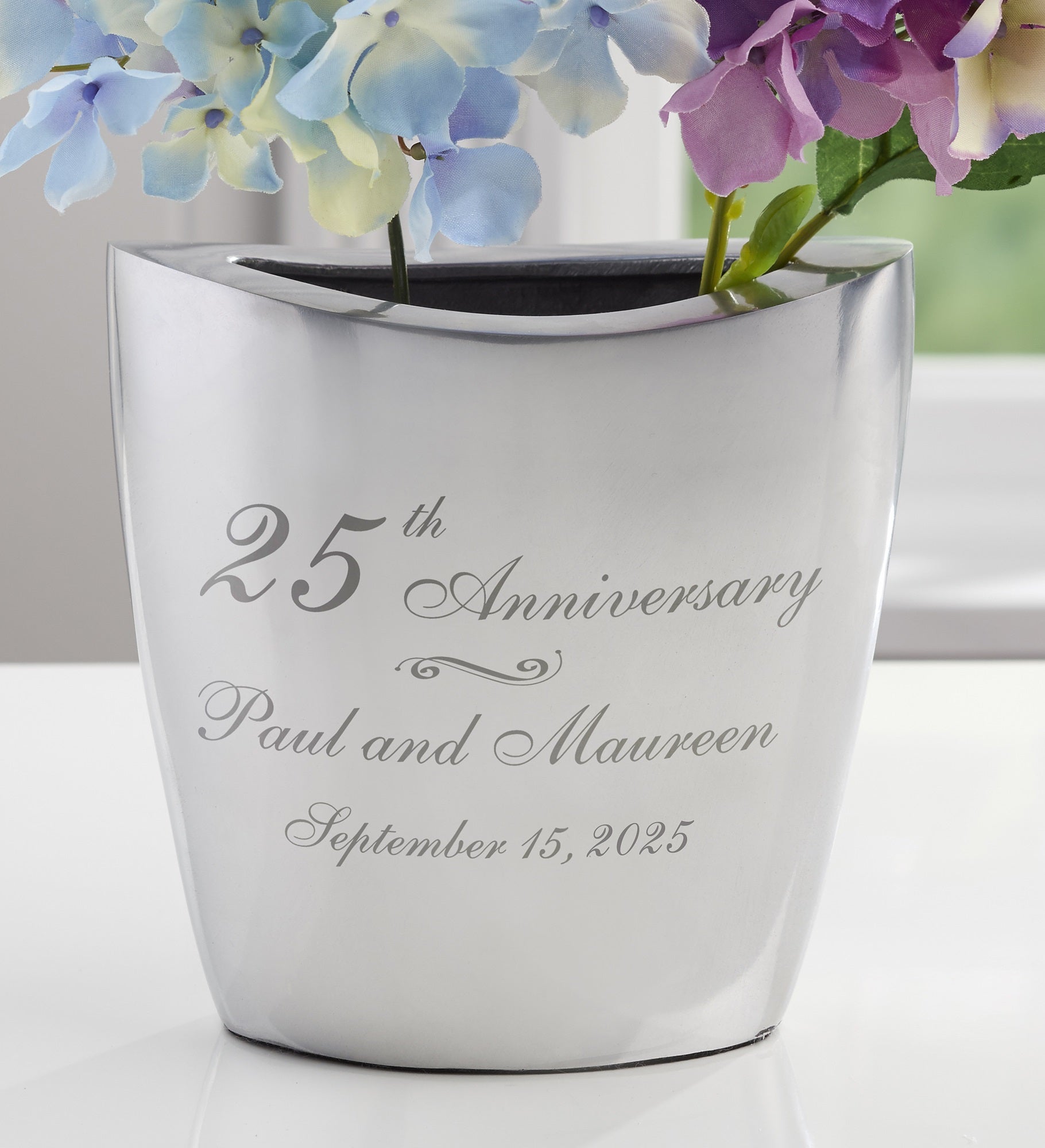 Everlasting Love Personalized Anniversary Vase