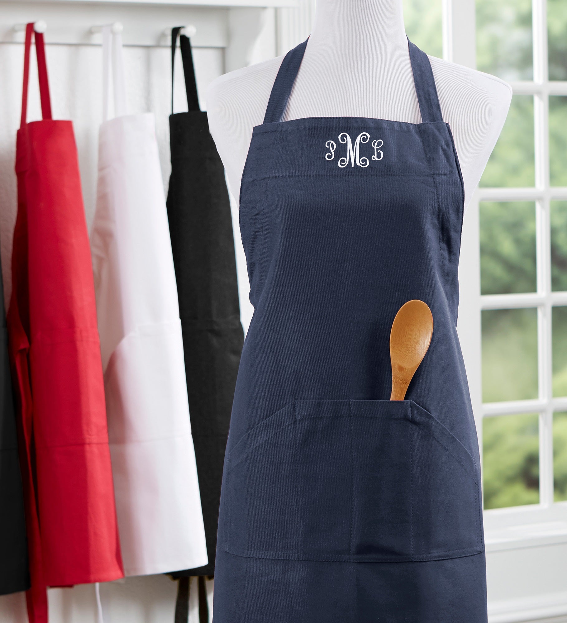 Embroidered Kitchen Apron