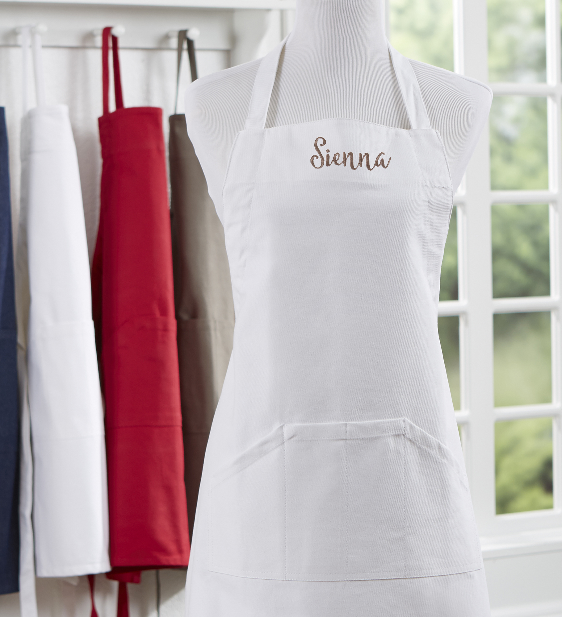 Embroidered Kitchen Apron