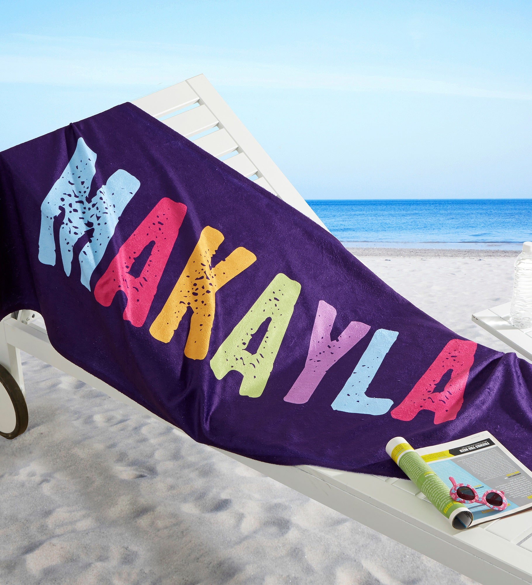 All Mine! Personalized Beach Towel