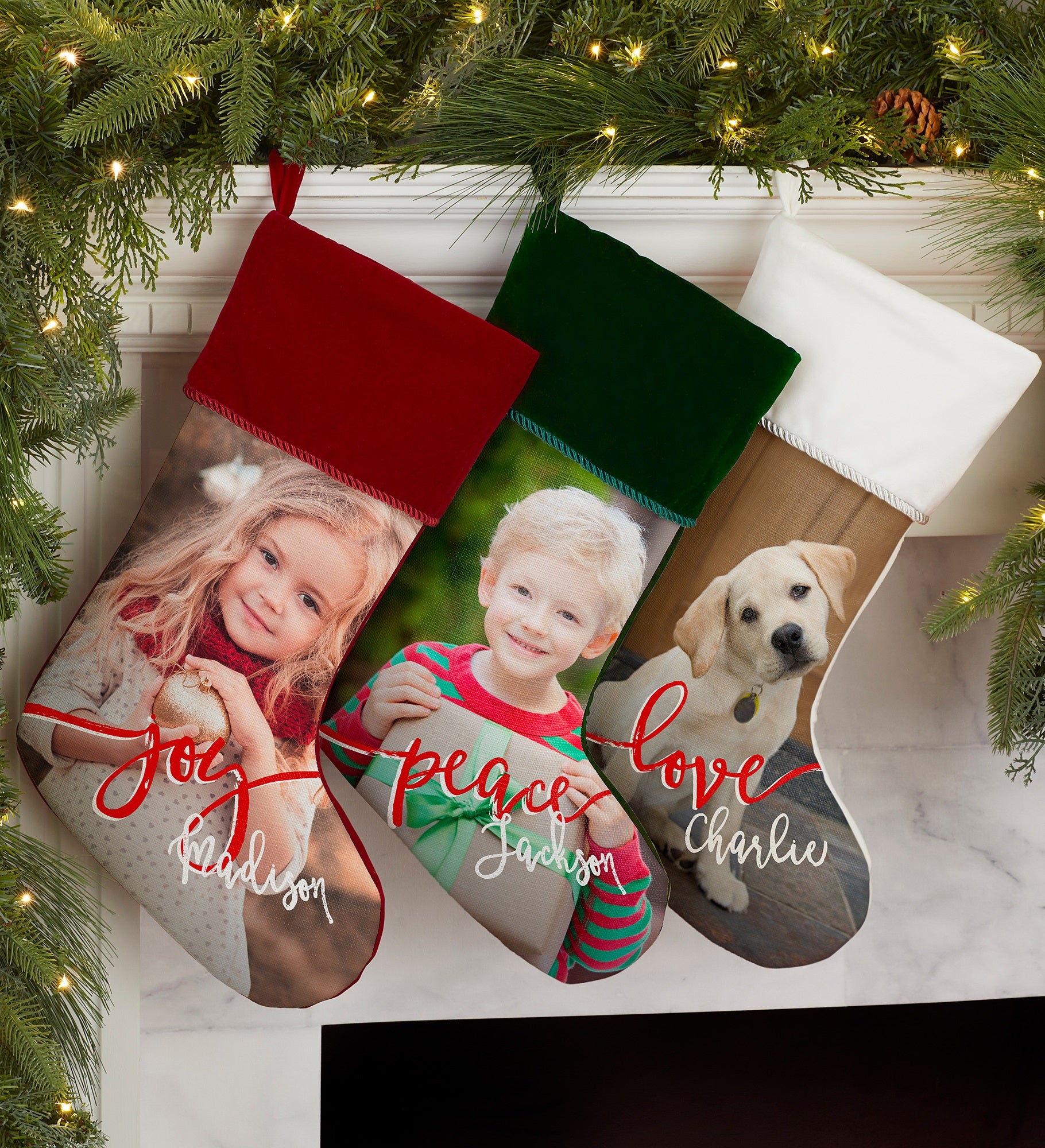 Holiday Photo Memories Personalized Christmas Stocking