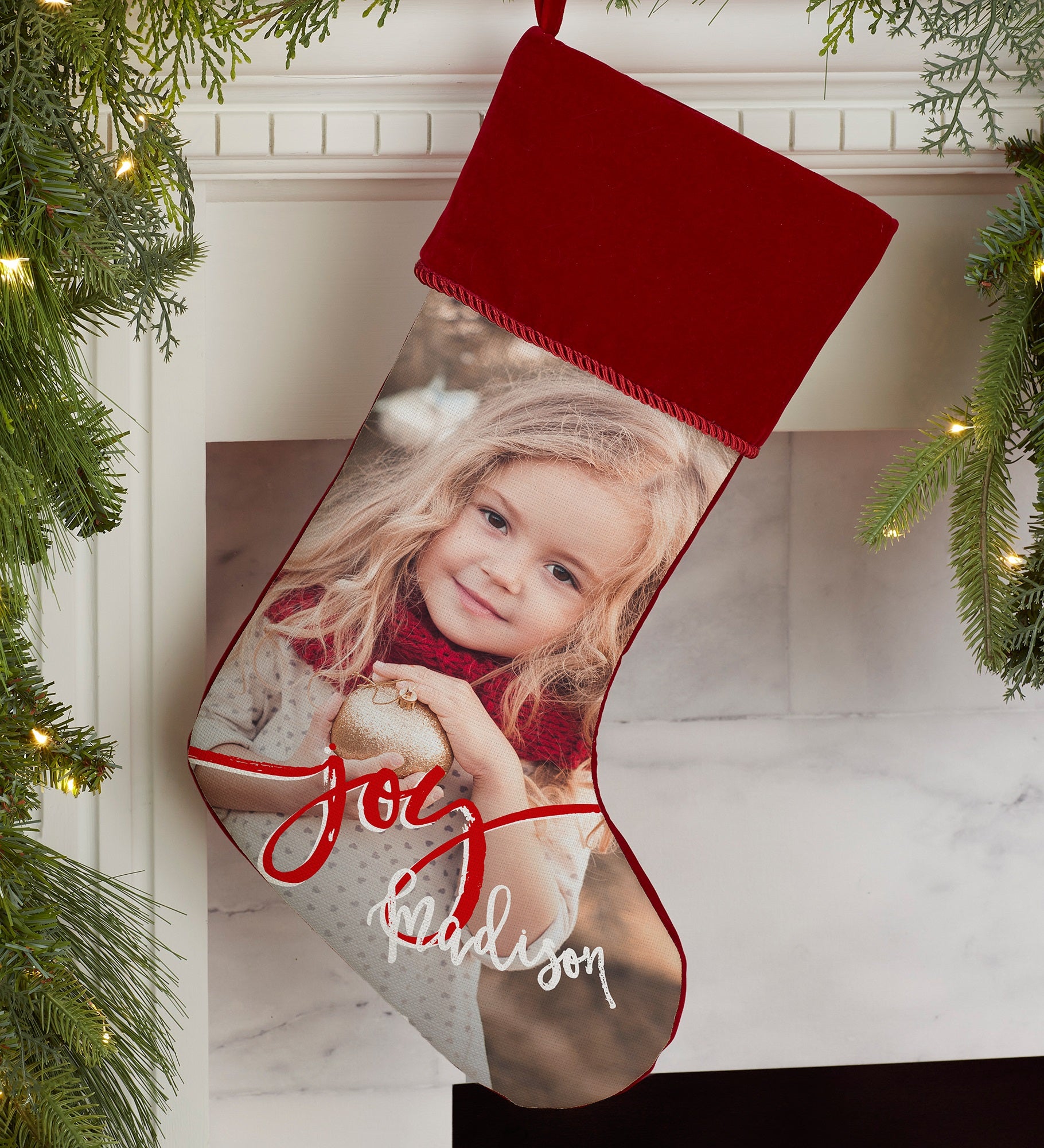 Holiday Photo Memories Personalized Christmas Stocking
