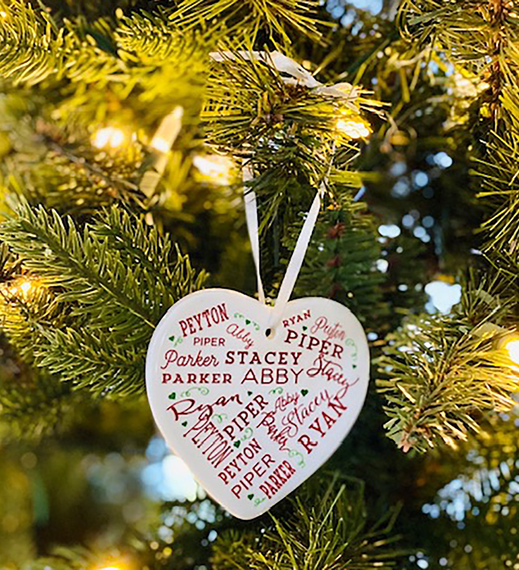 Close To Her Heart Personalized Heart Ornament