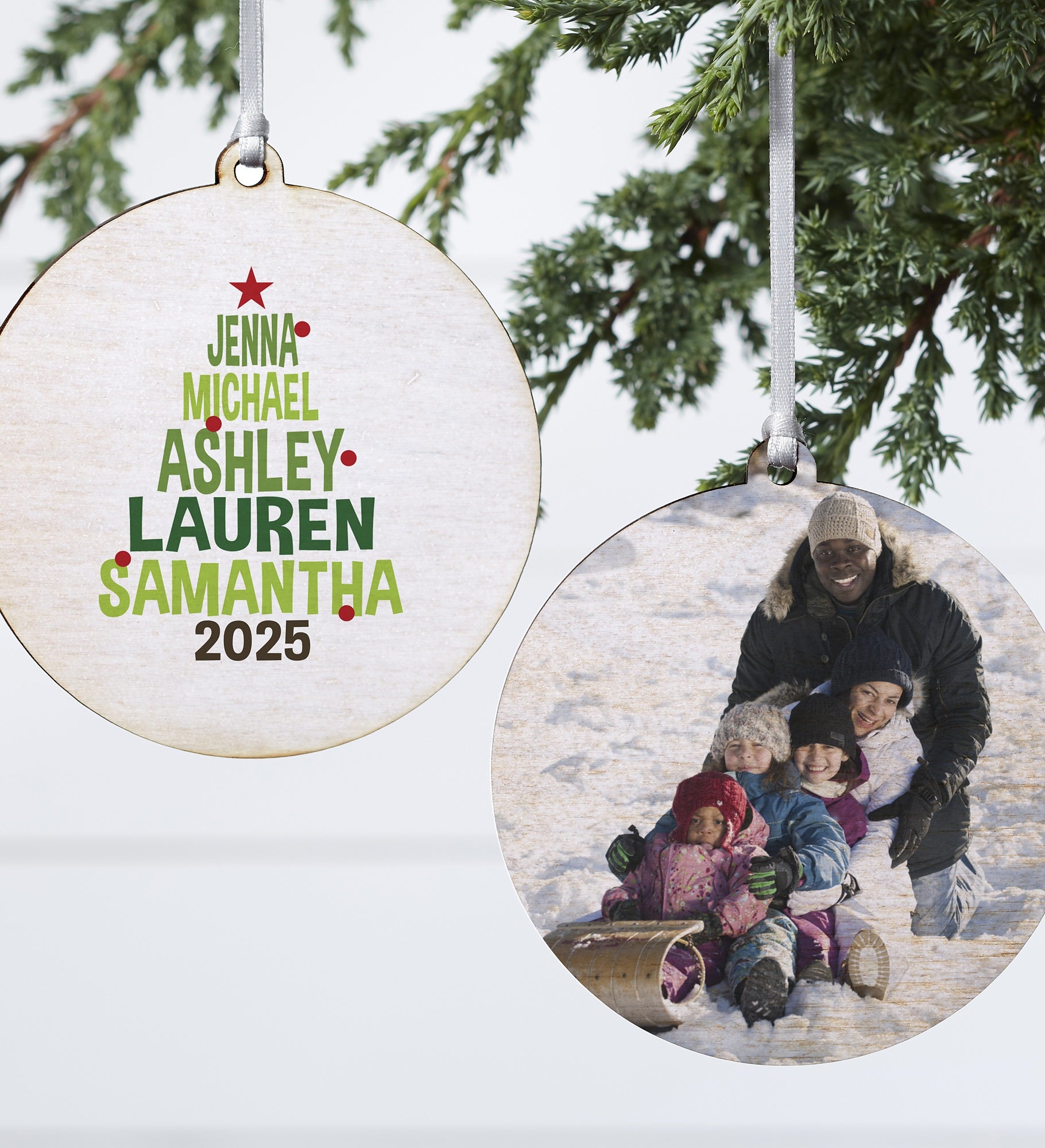 Christmas Family Tree Personalized Ornament