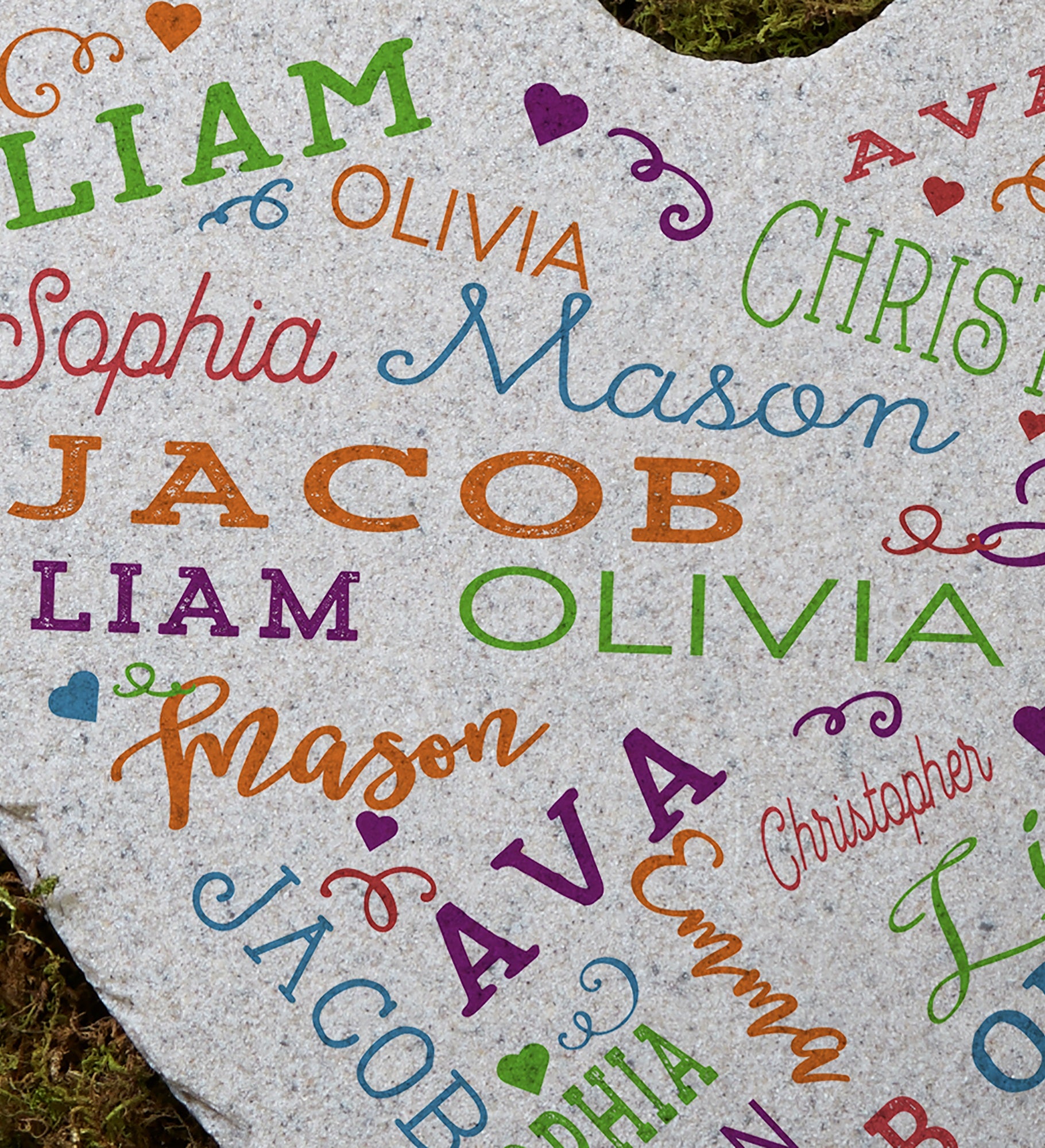 Close to Her Heart Personalized Garden Stone
