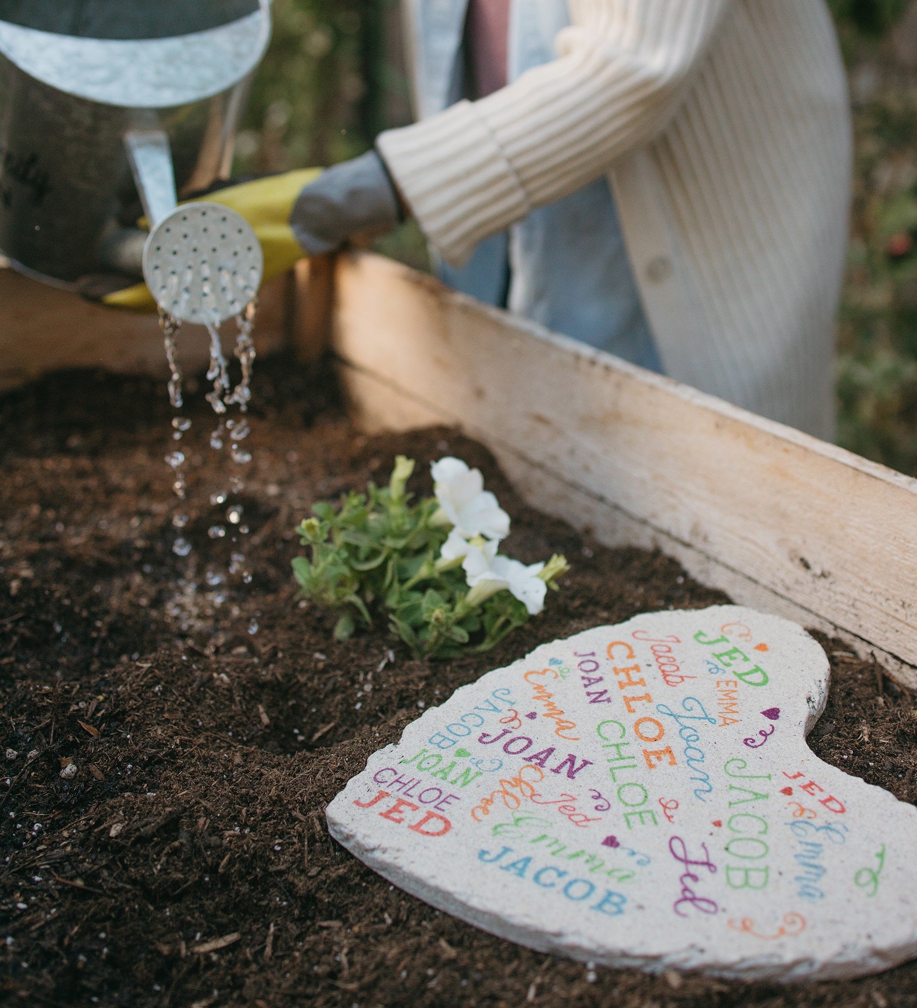 Close to Her Heart Personalized Garden Stone