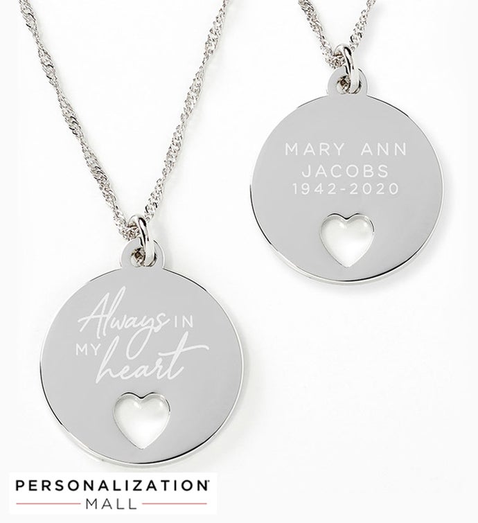 Personalized Always In My Heart Pendant