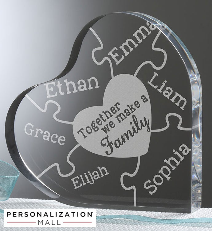 Personalized We Make A Family Heart Puzzle