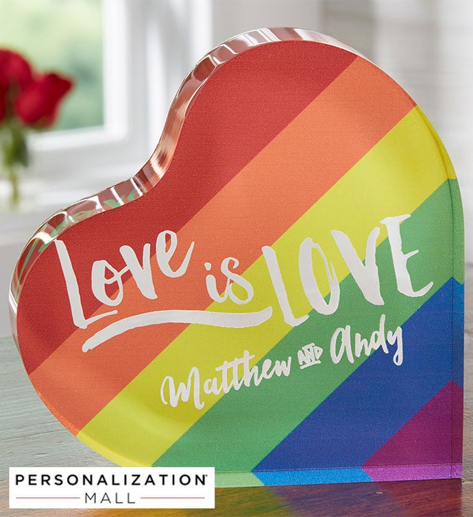 Love Is Love Personalized Colored Keepsake