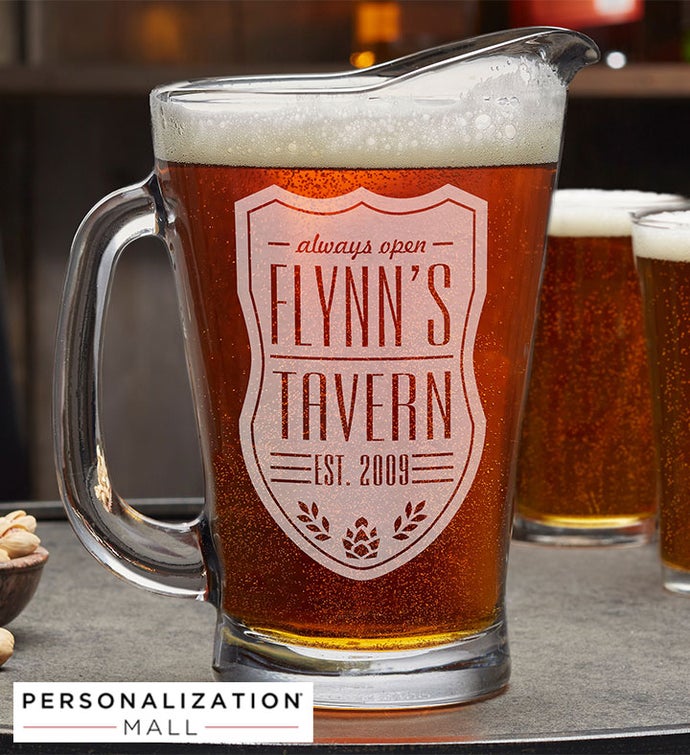 Beer Label Personalized Glassware