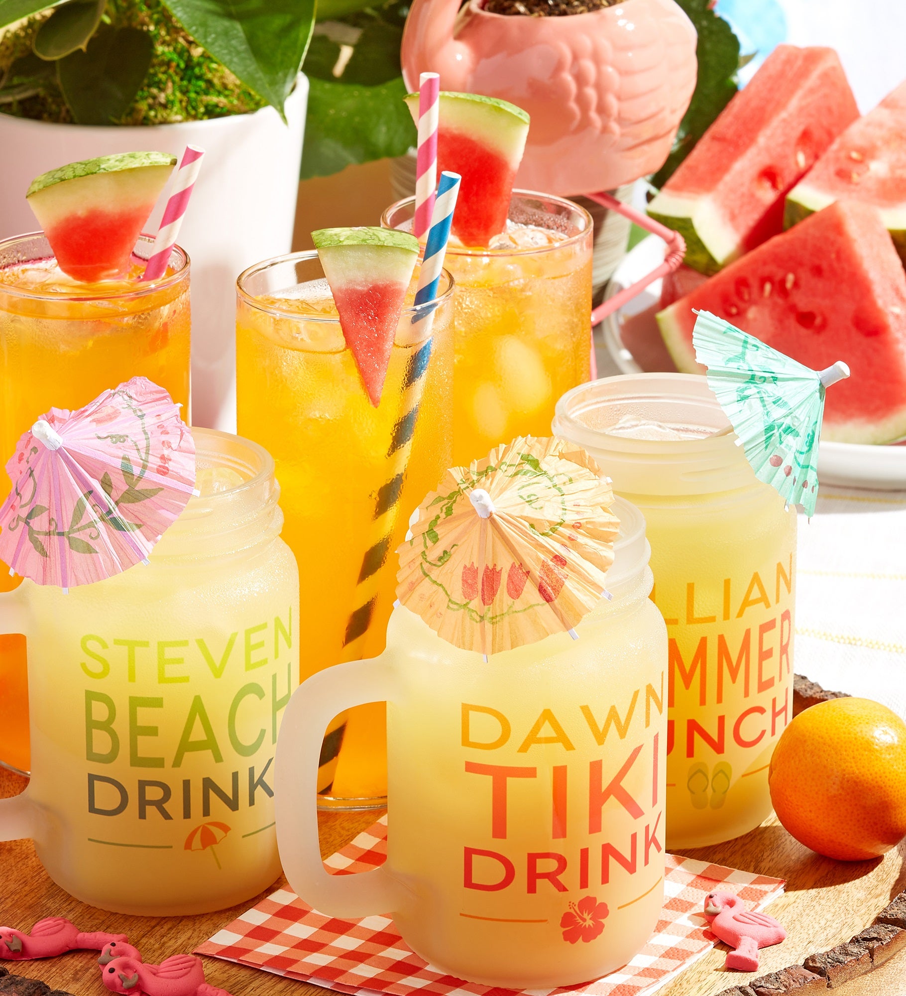 Summer Fun Personalized Frosted Mason Jar