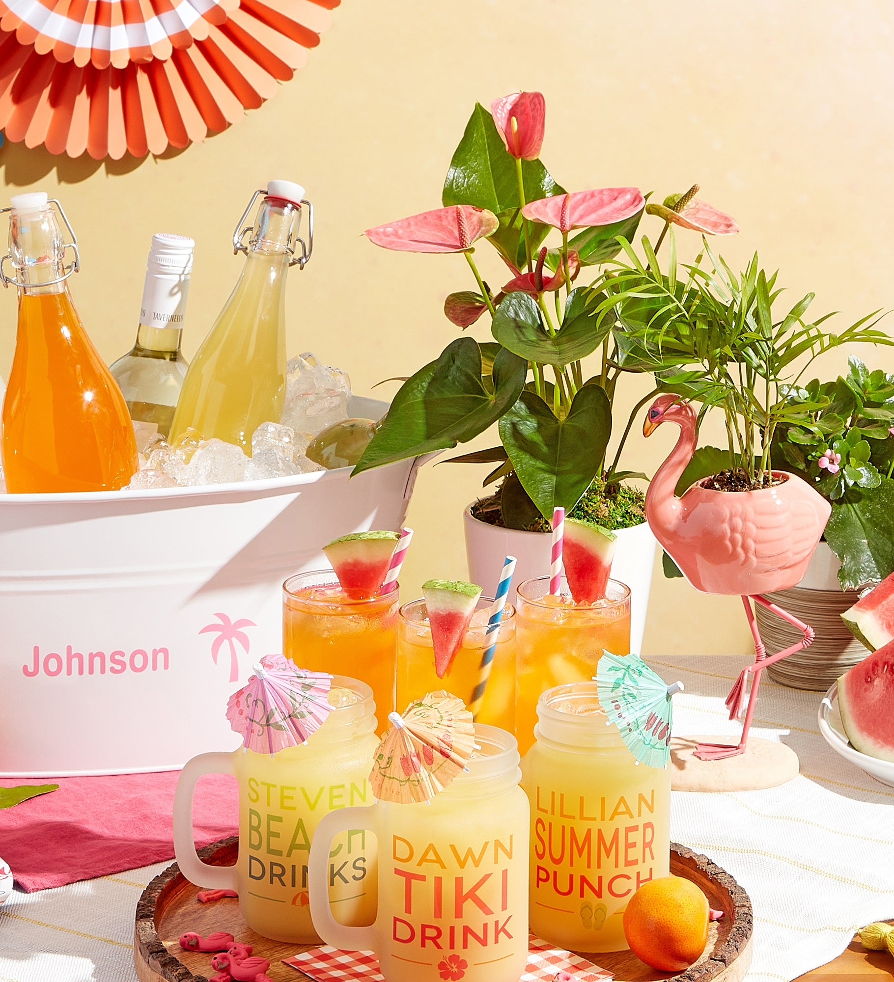 Summer Fun Personalized Frosted Mason Jar