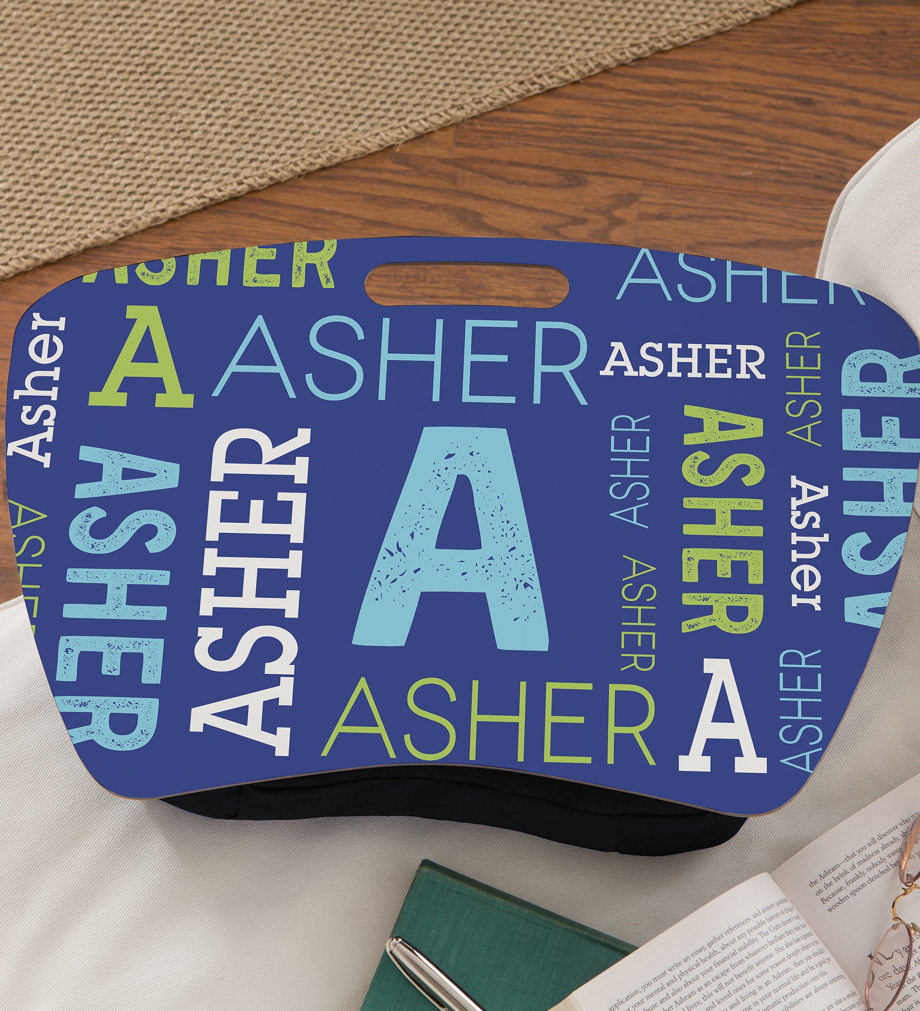 Repeating Name Personalized Lap Desk
