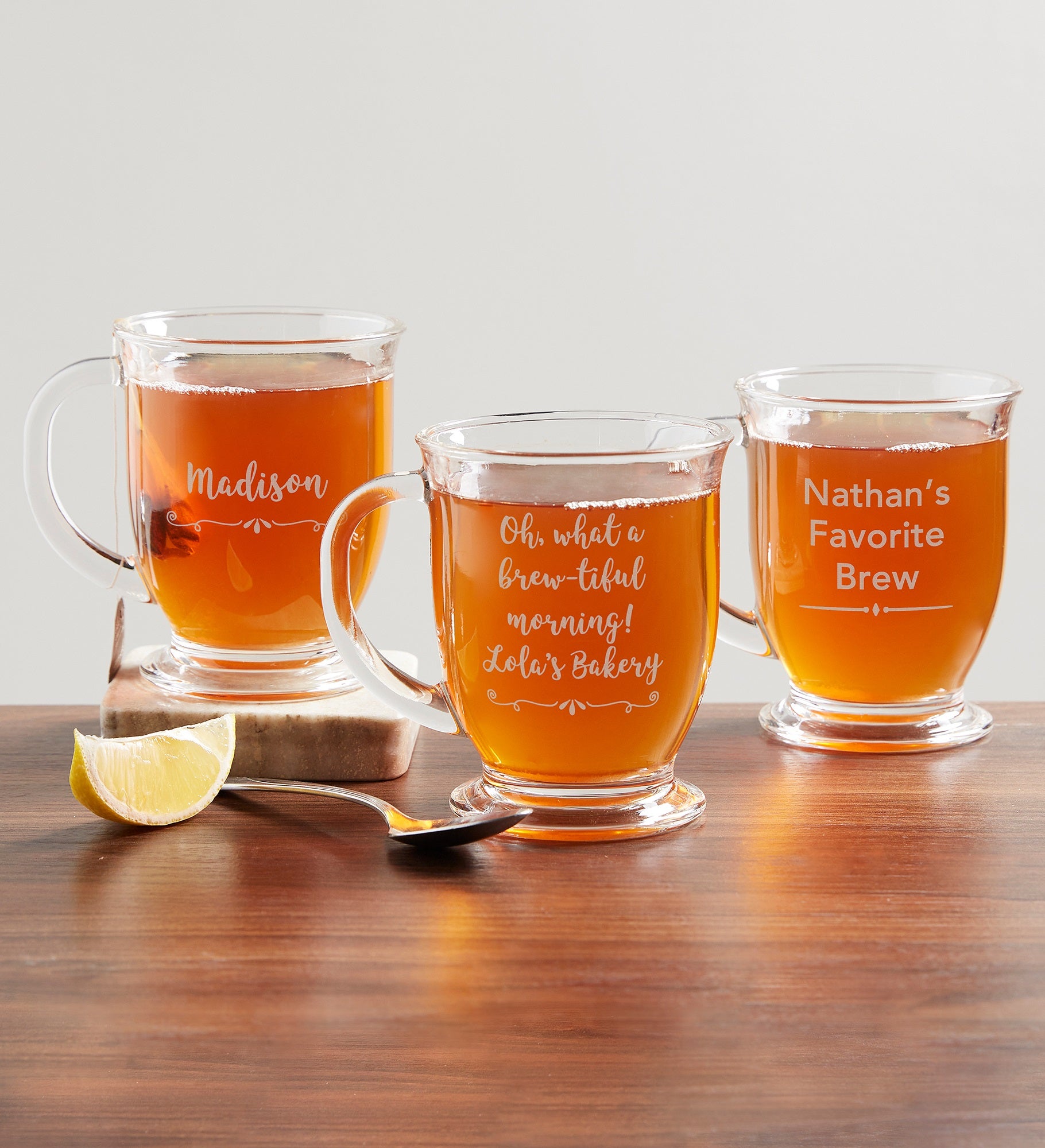 Write Your Own Personalized Glass Coffee Mug