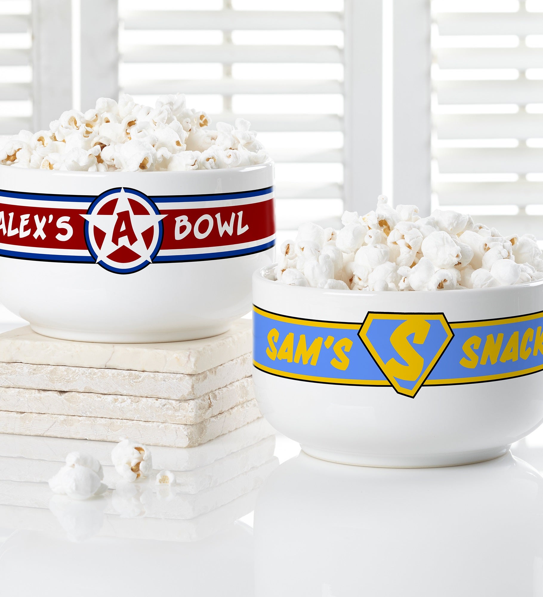 Super Hero Personalized 14 oz. Snack Bowl