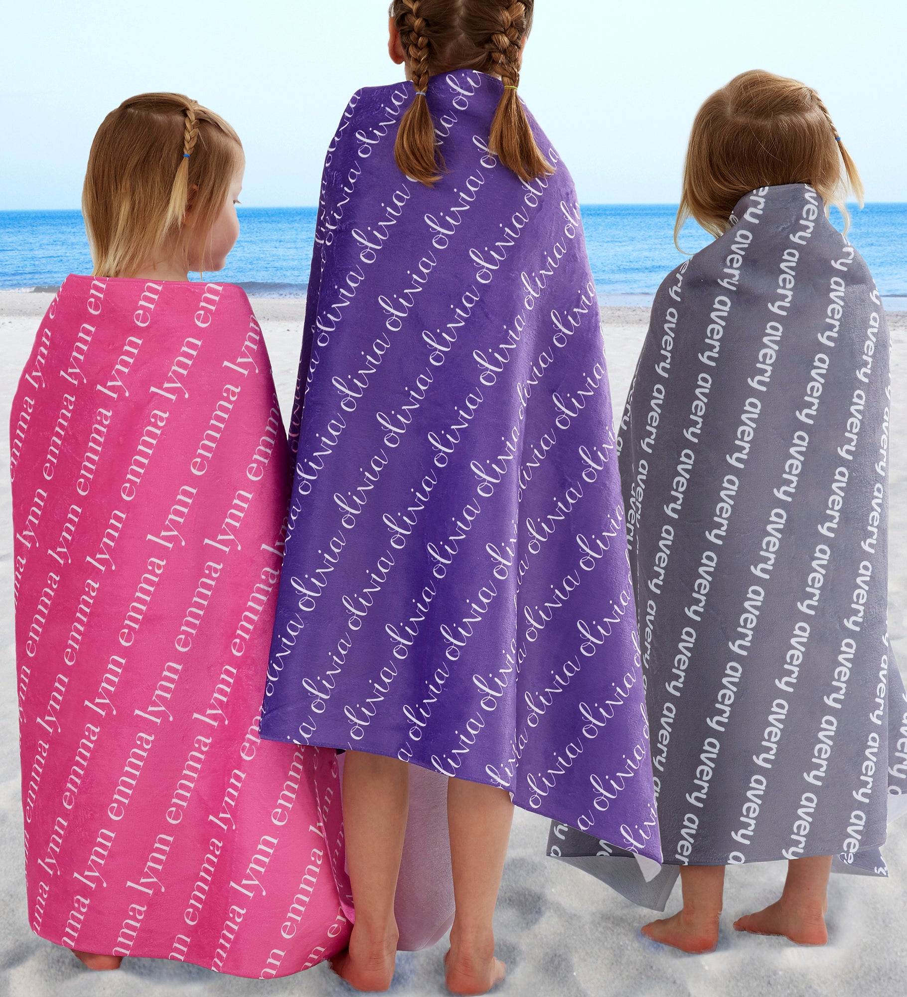 Playful Name Personalized Beach Towel