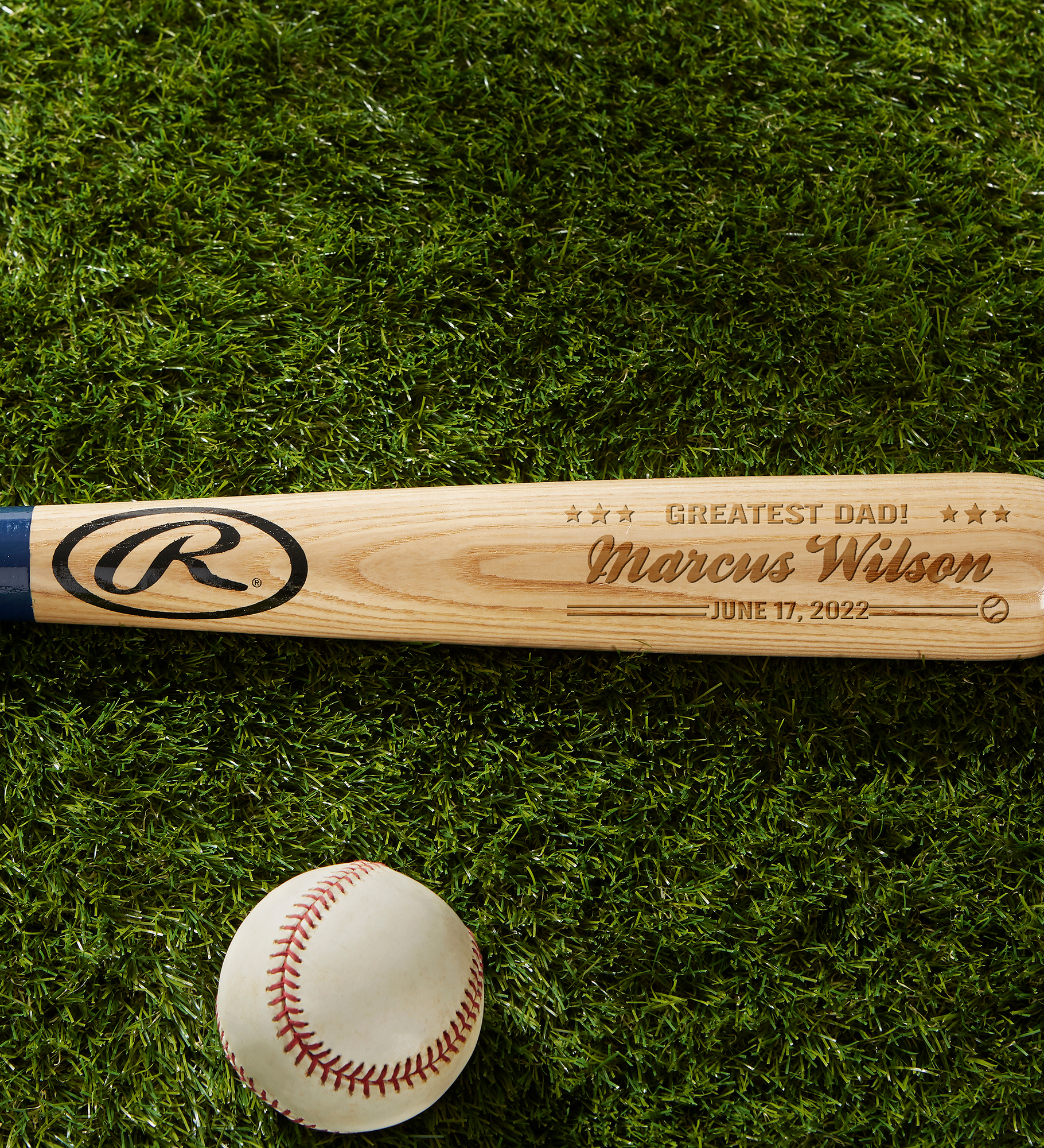 Father of the Year Personalized 28" Rawlings Baseball Bat