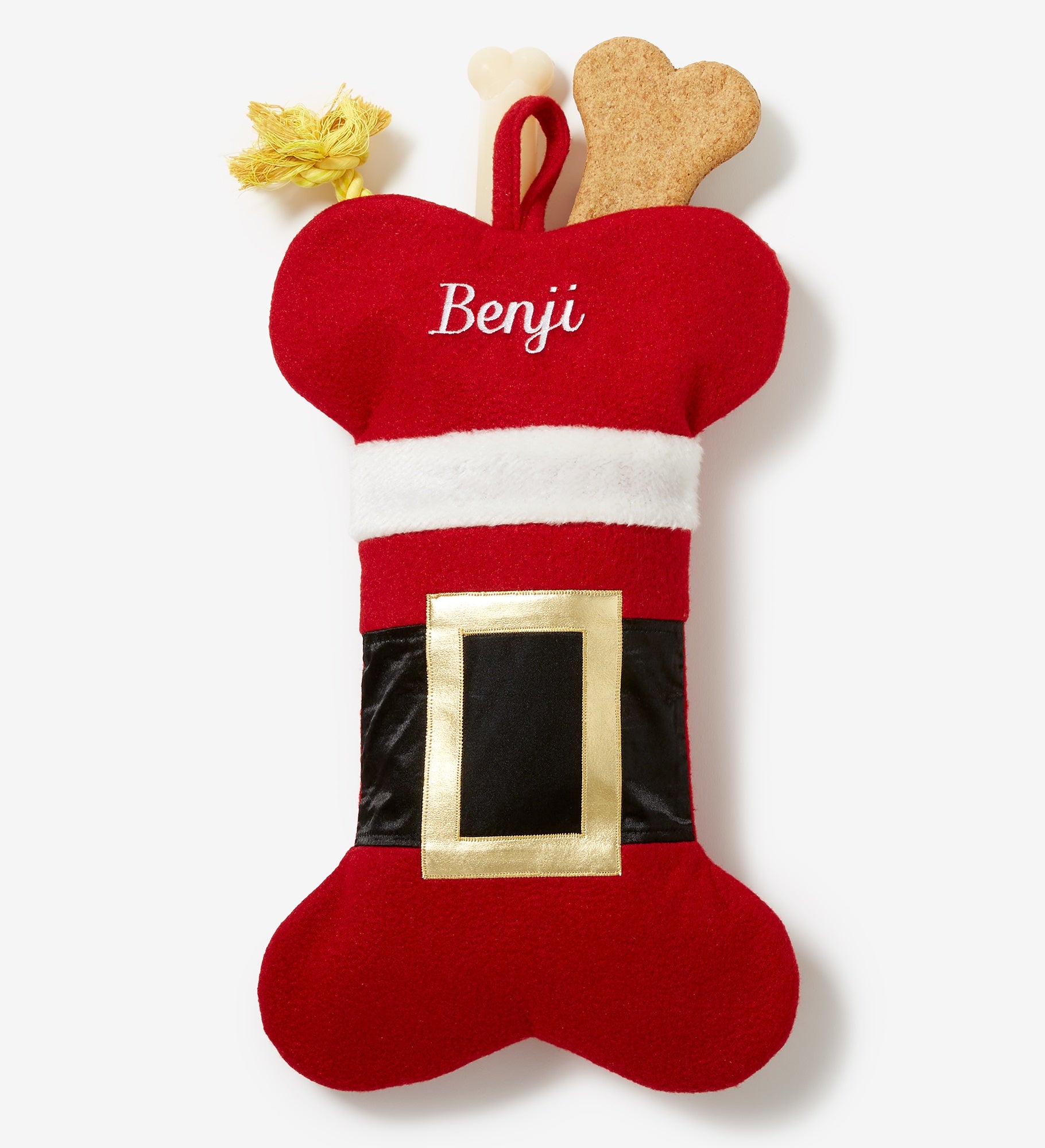 Santa Belt Personalized Pet Christmas Stocking