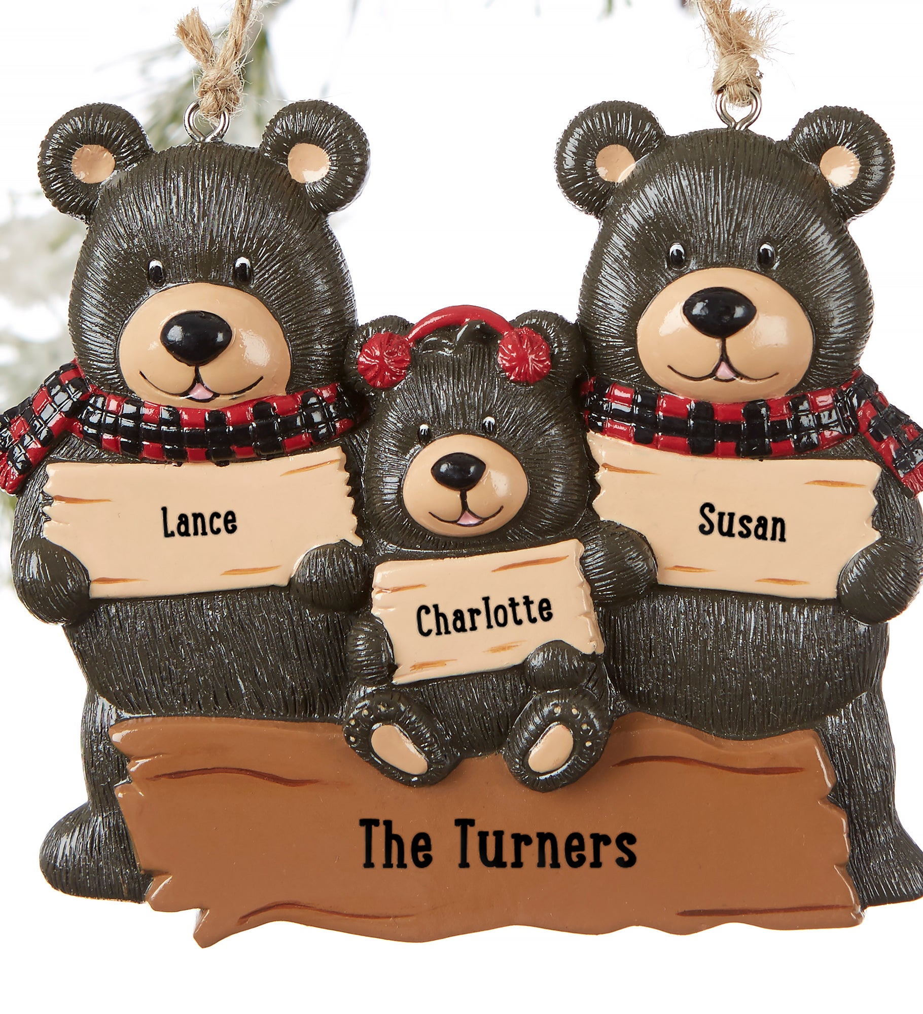 Bear Family Christmas Ornament - Frisco Mercantile