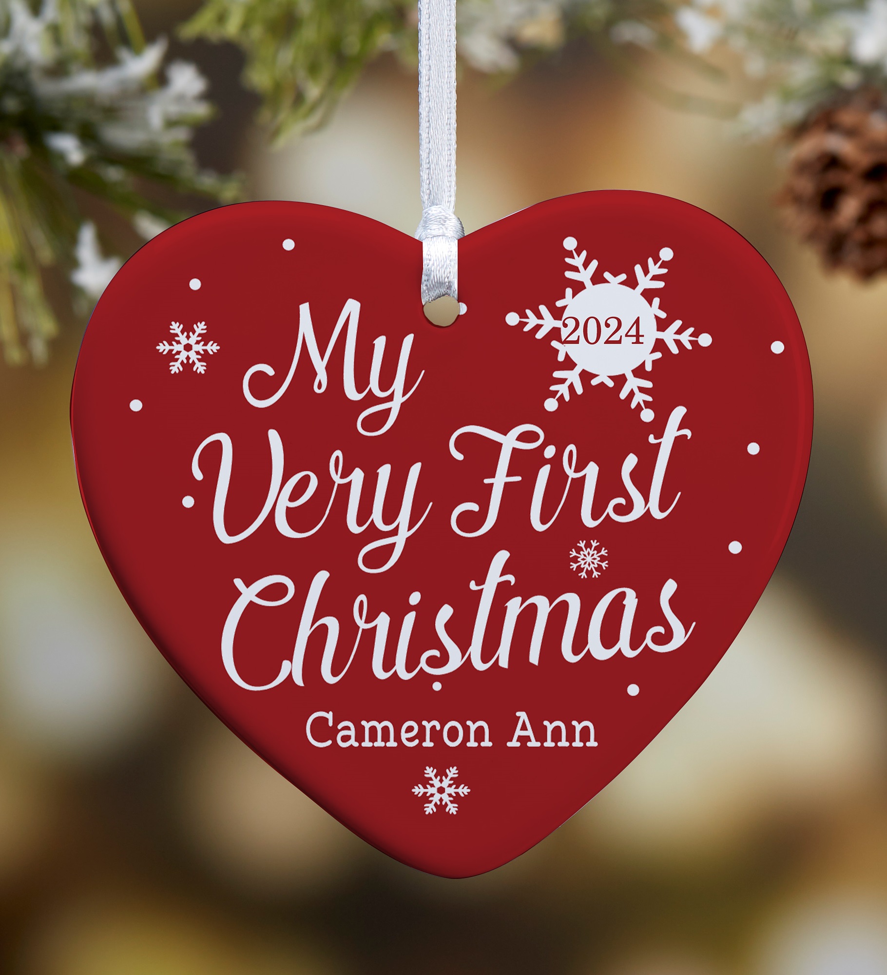 My Very First Christmas Personalized Baby Ornament