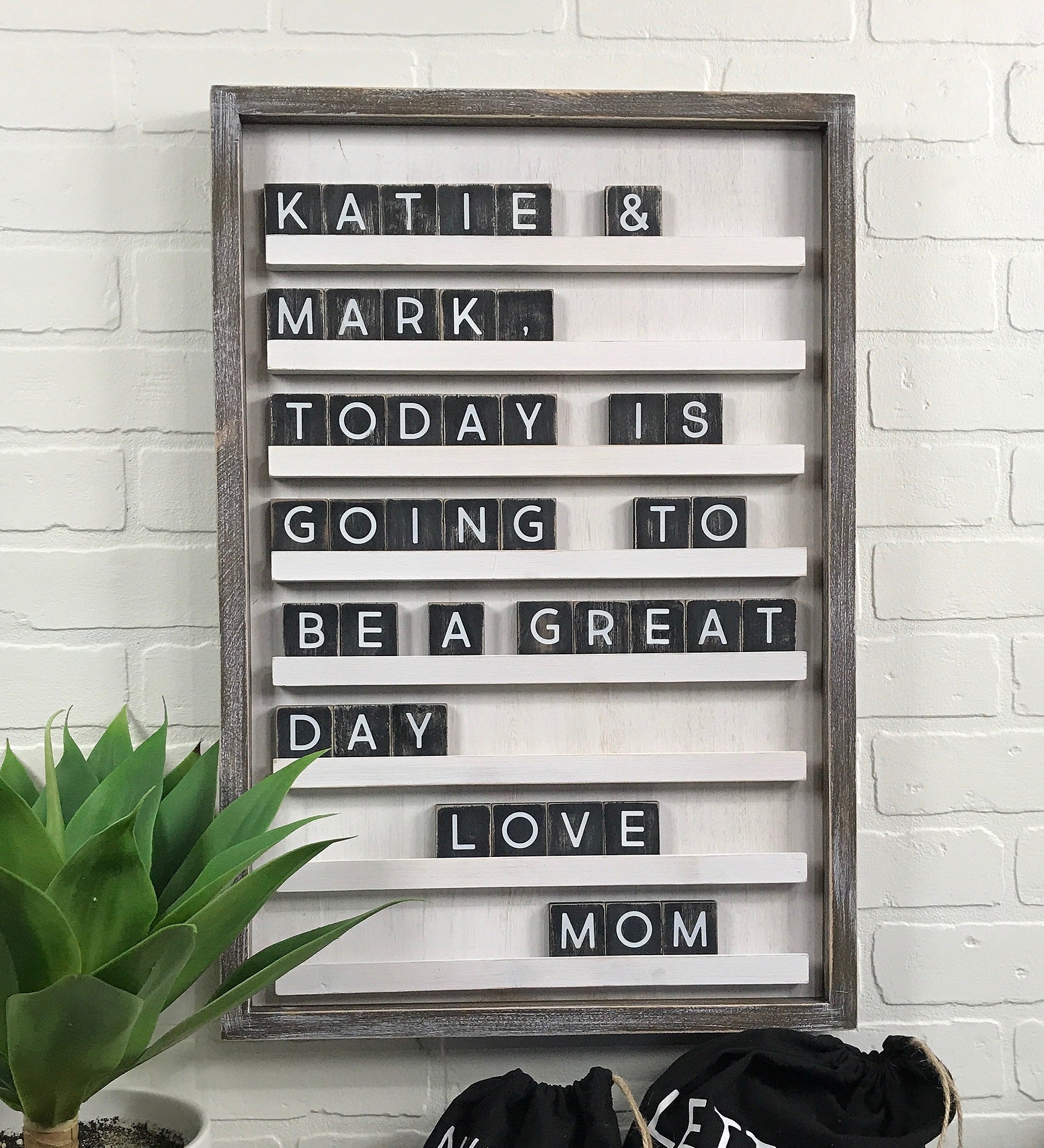 Daily Message Changeable Letter Board & Tiles