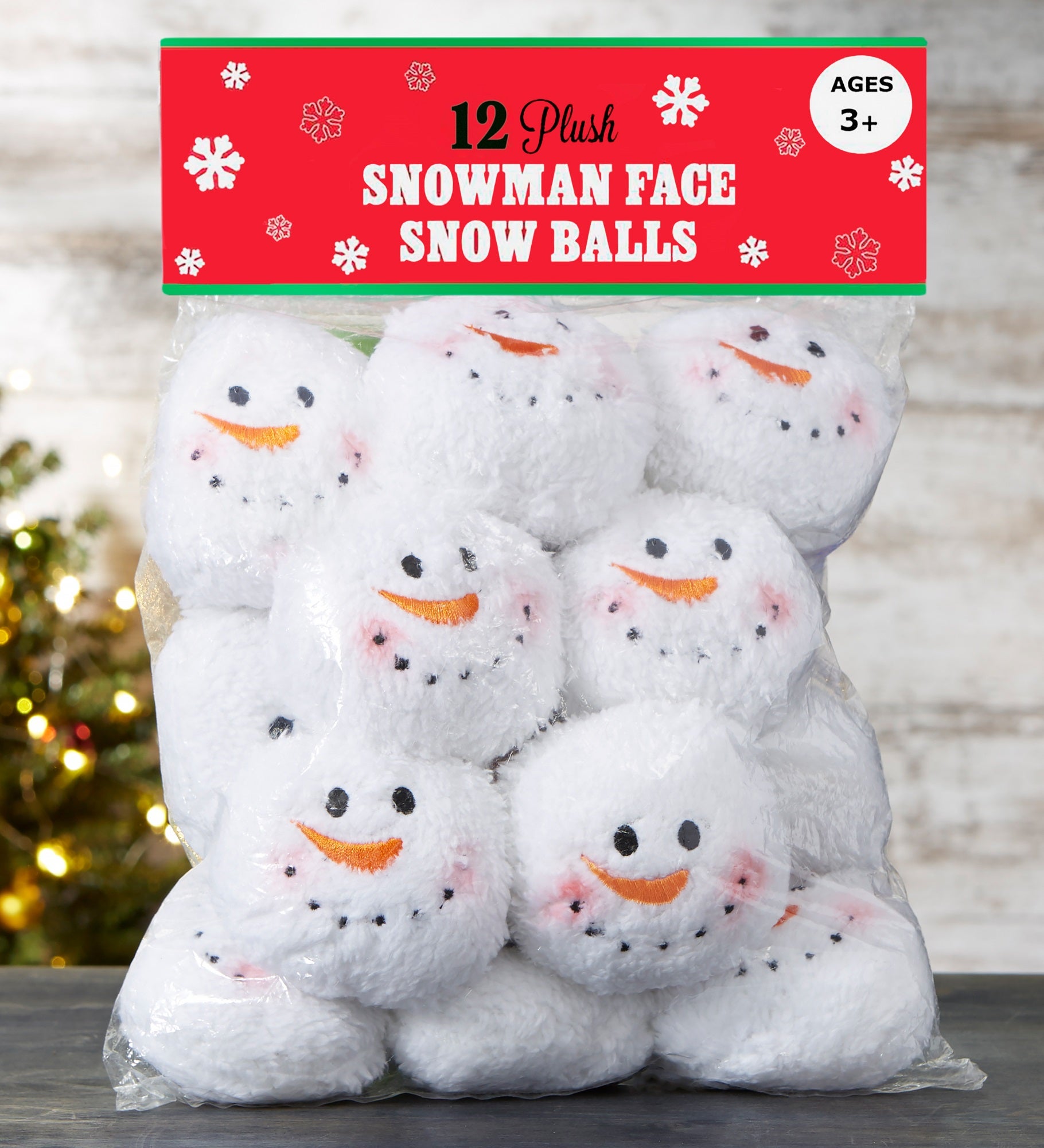 12 Count Package of Fake Indoor Snowballs