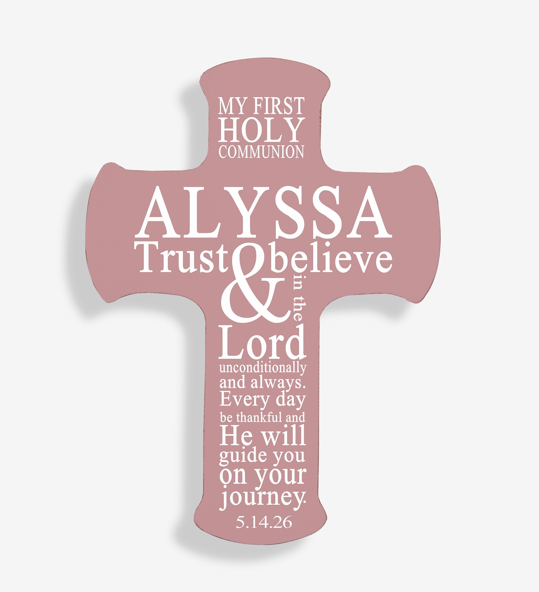 First Communion Personalized Cross