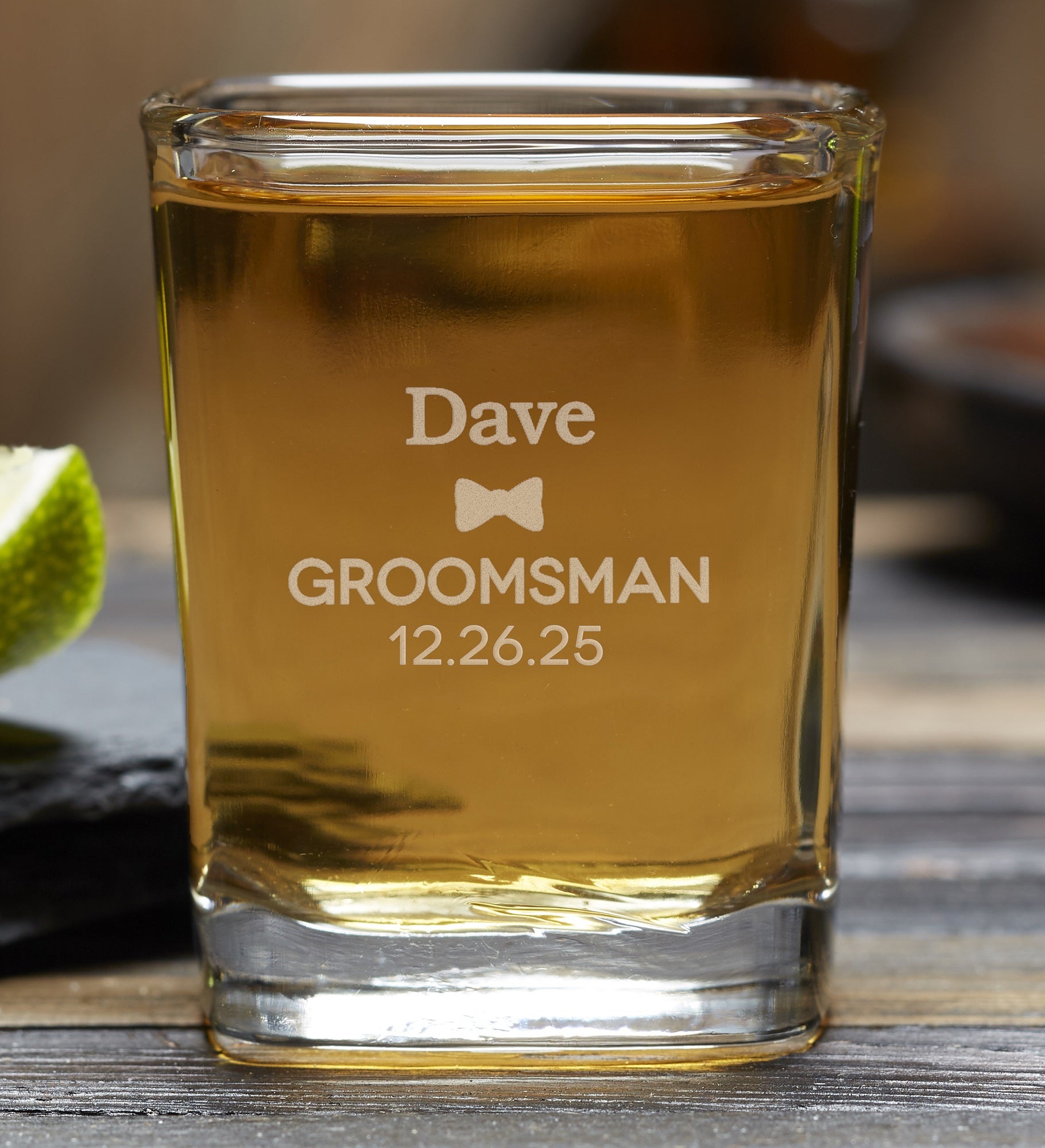 Groomsman Personalized Shot Glass