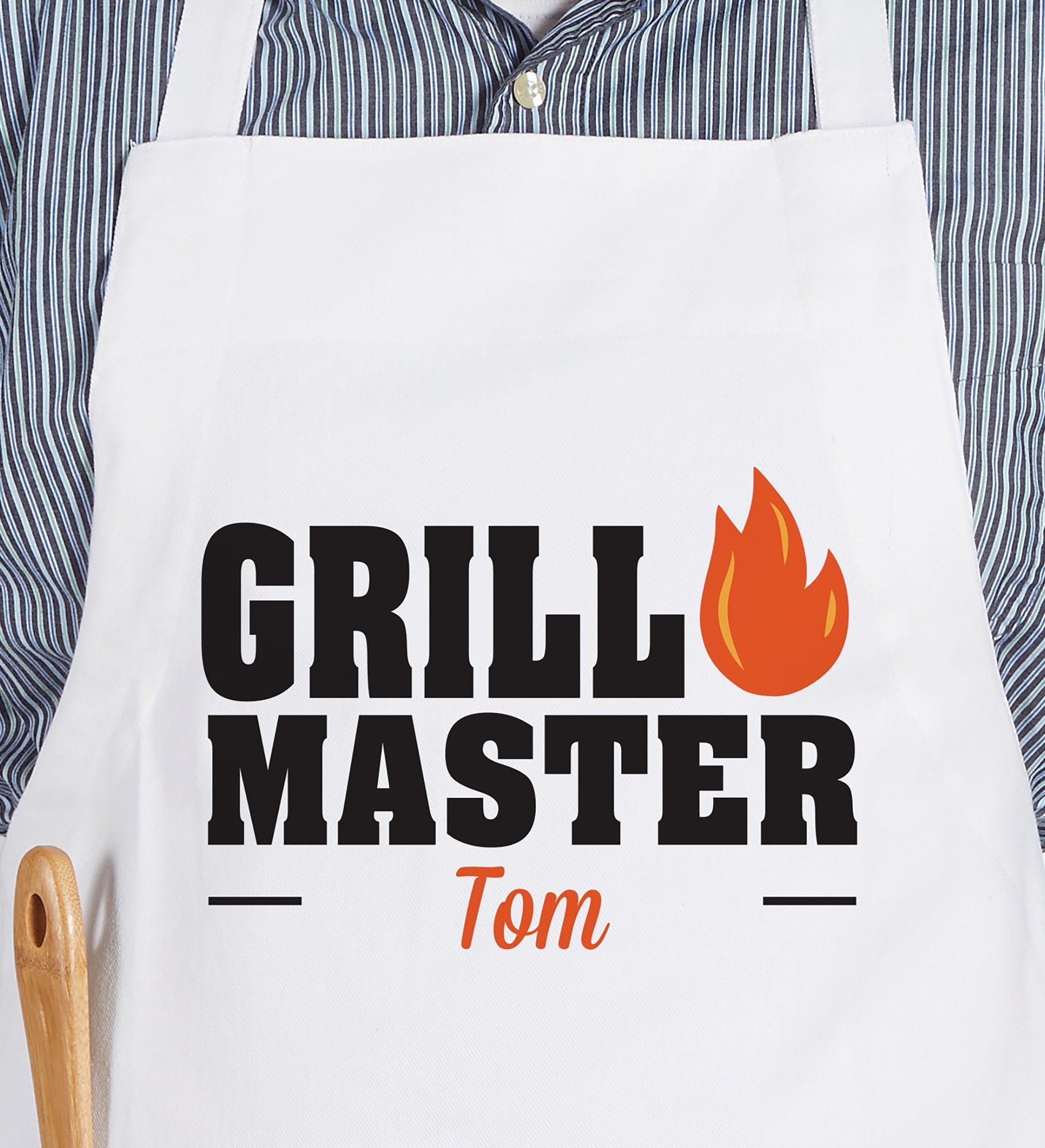Master &amp; Future Master Of The Grill Personalized Aprons &amp; Potholders