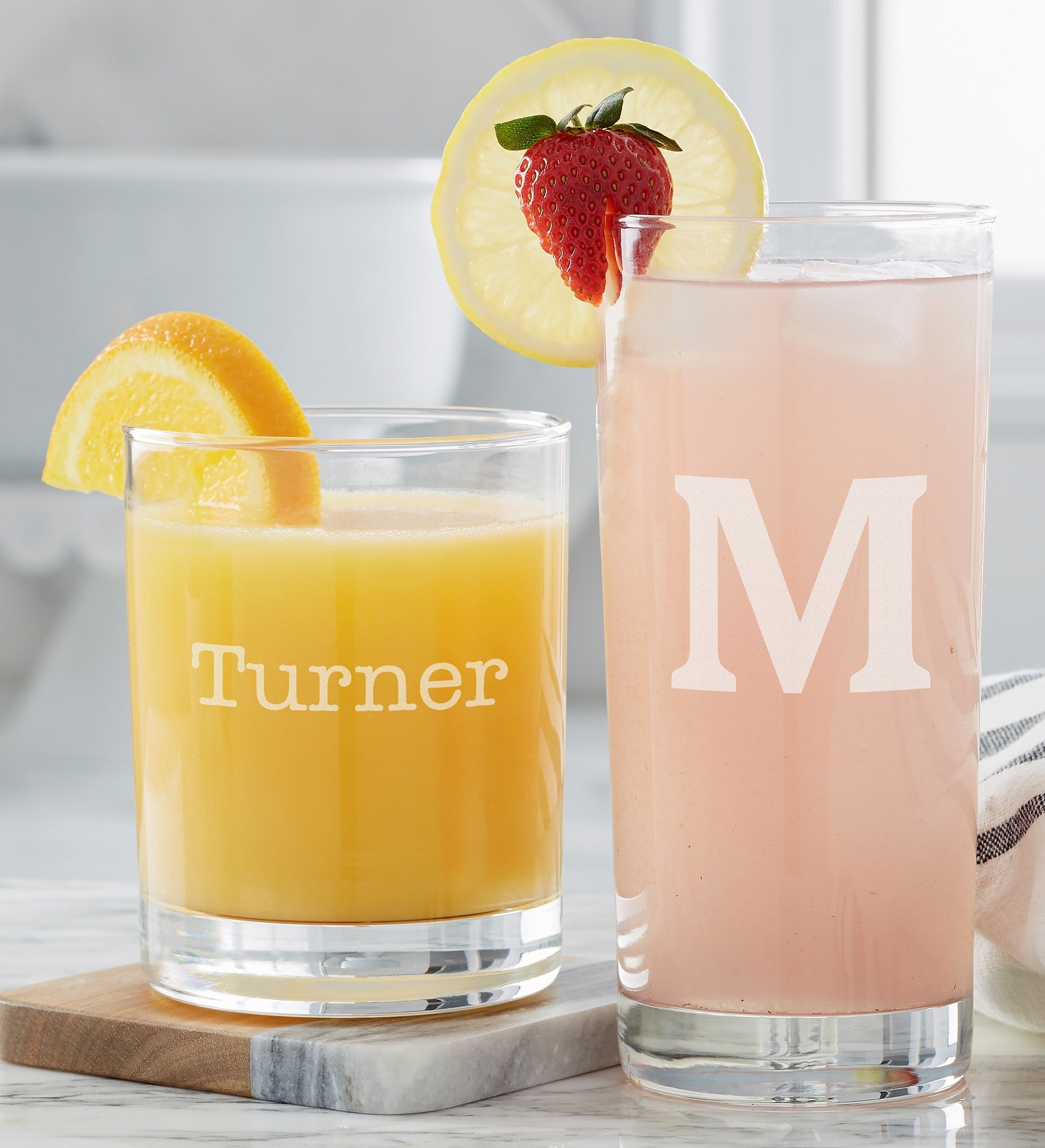 Classic Celebrations Etched Everyday Drinking Glasses