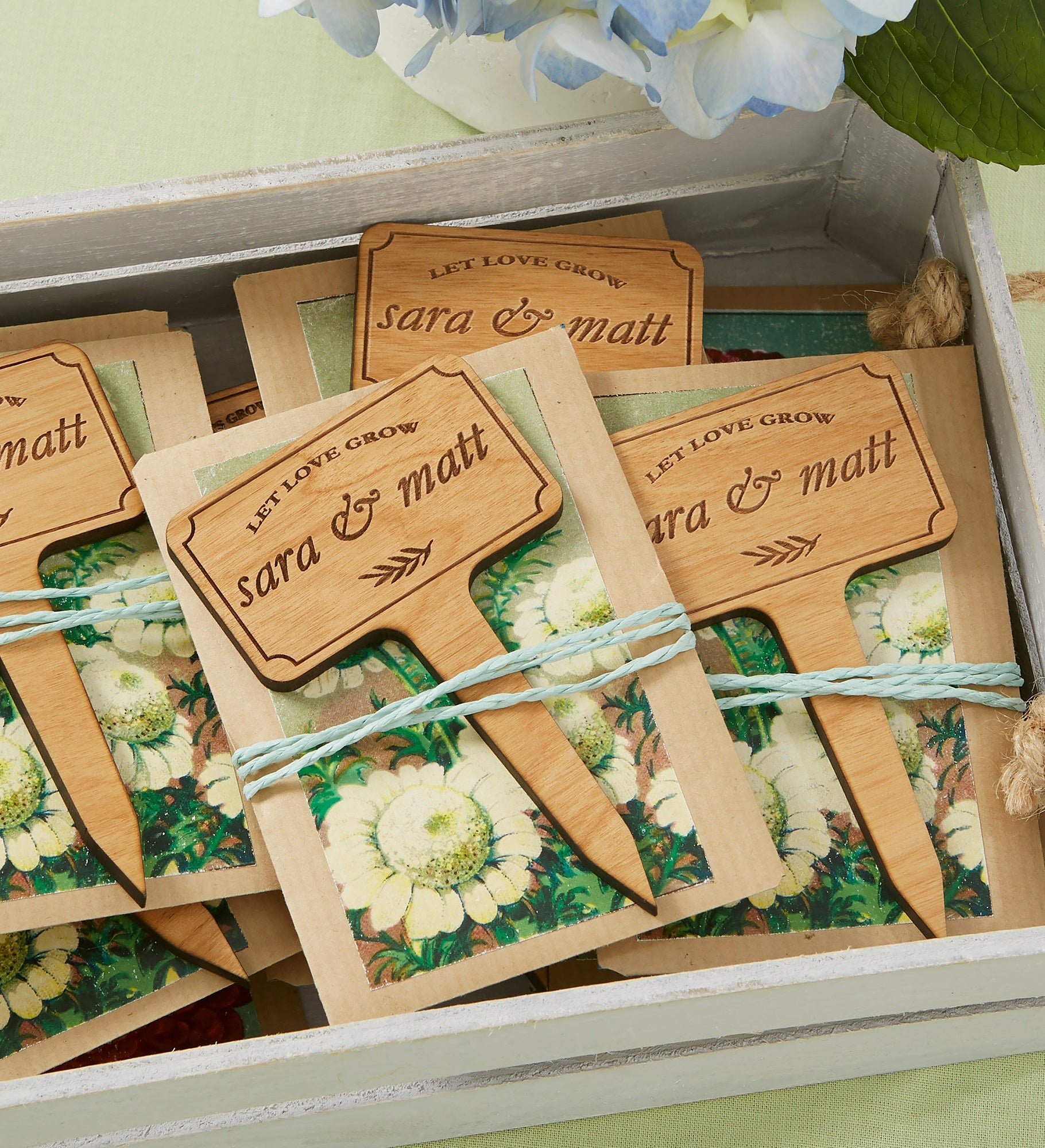 Wedding Favor Personalized Plant Markers