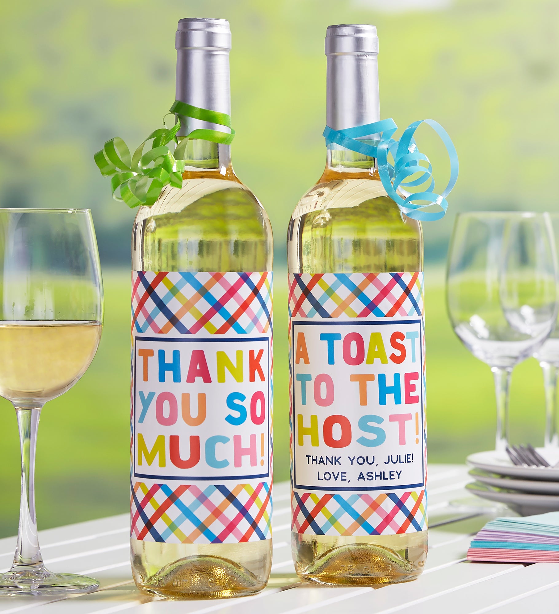 Thanks From... Personalized Wine Bottle Label