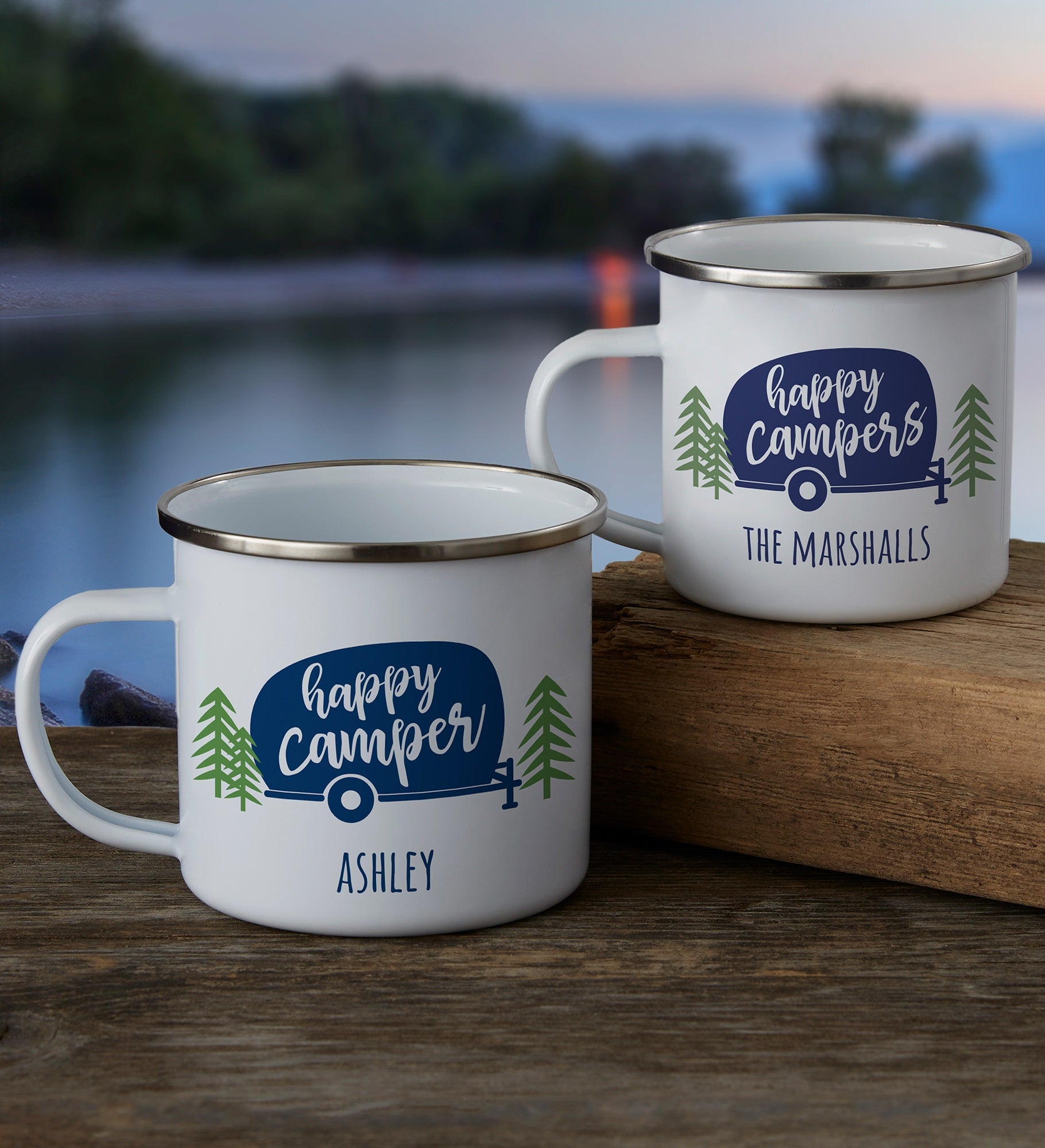 Happy Camper Personalized Camping Mug