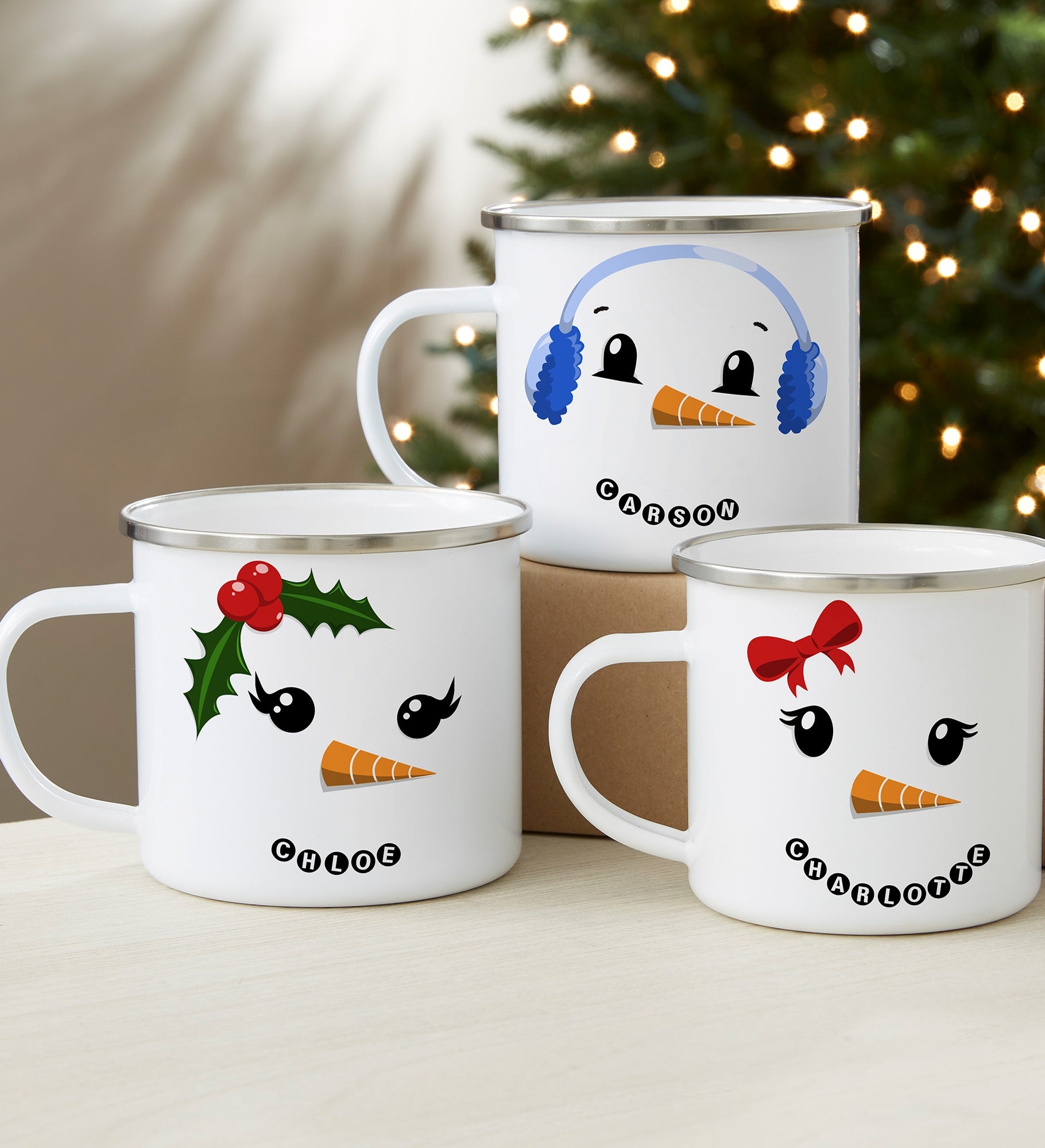 Snowman Character Personalized Camp Mug