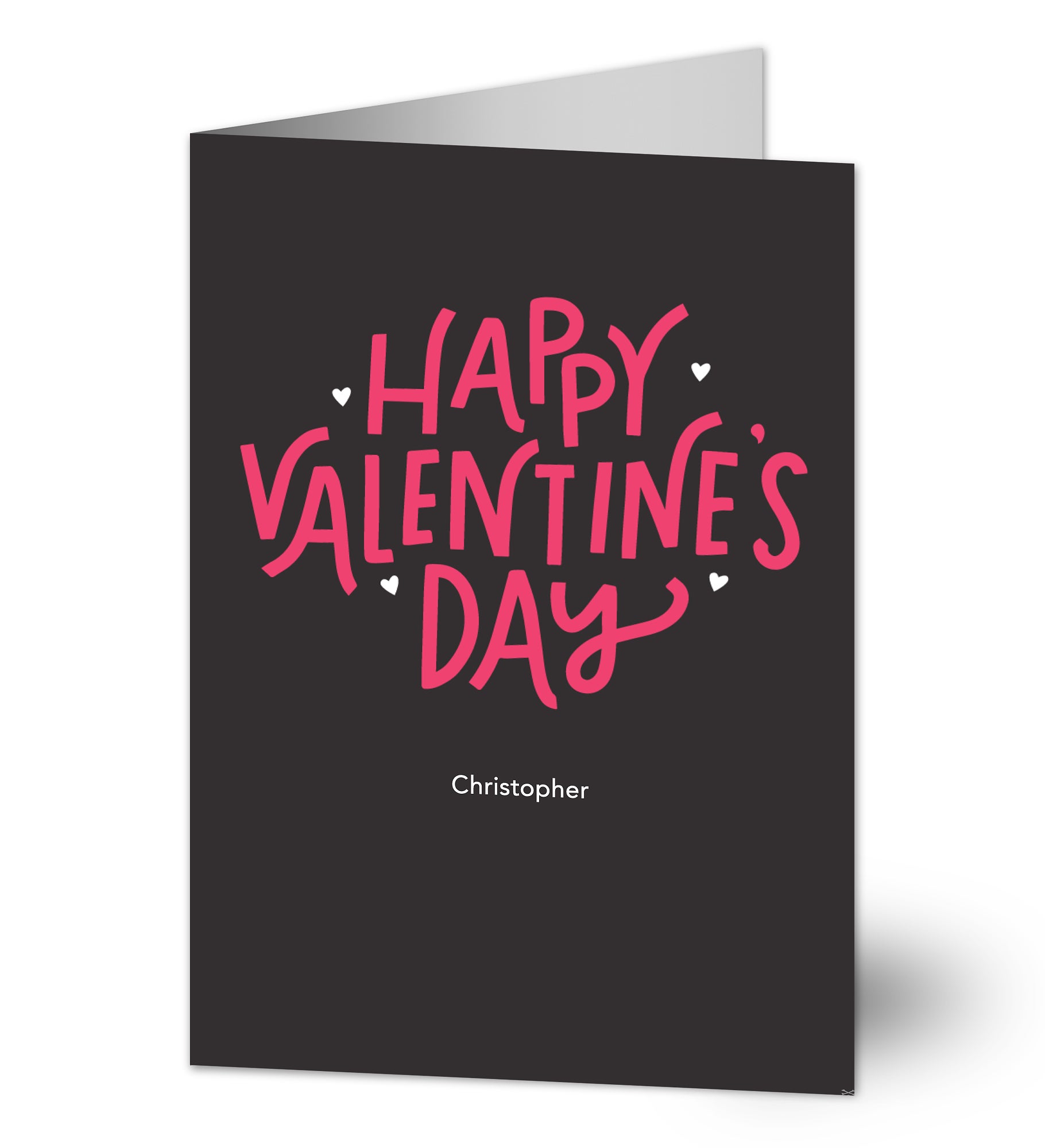 Hand Lettered Valentine's Day Greeting Card