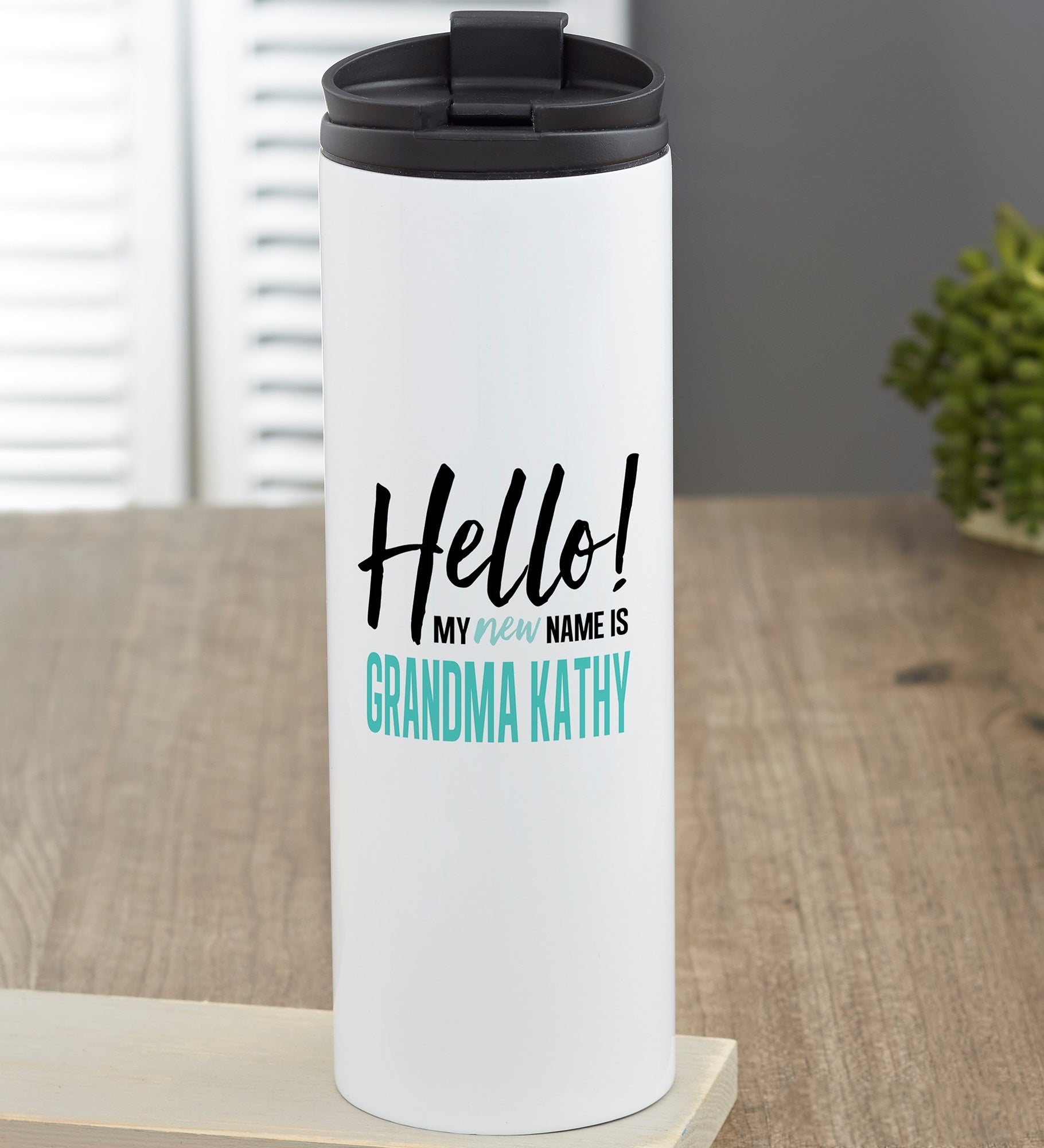 My New Name Is...Personalized 16 oz. Travel Tumbler for Her
