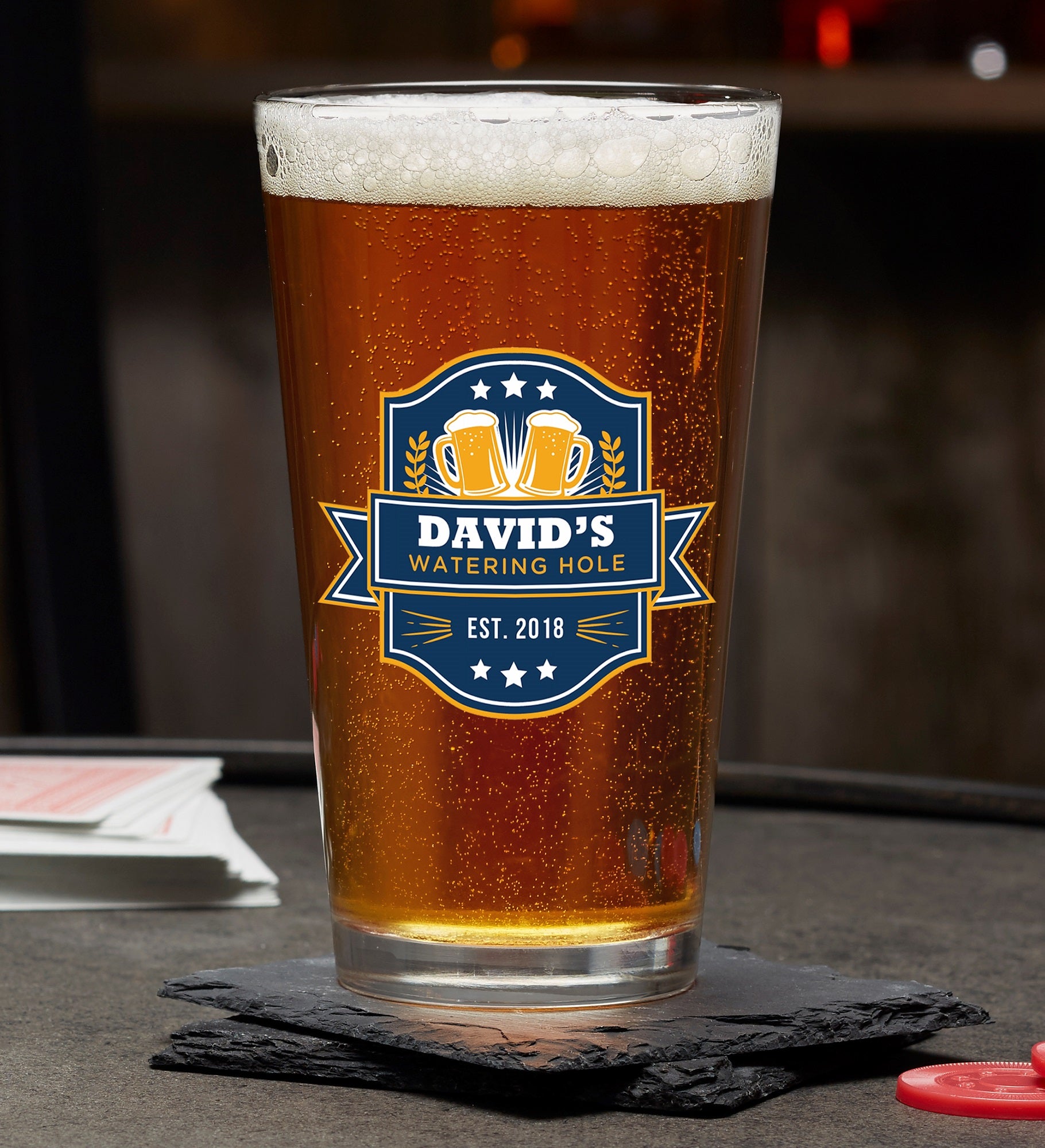 Watering Hole Personalized Beer Glass Collection
